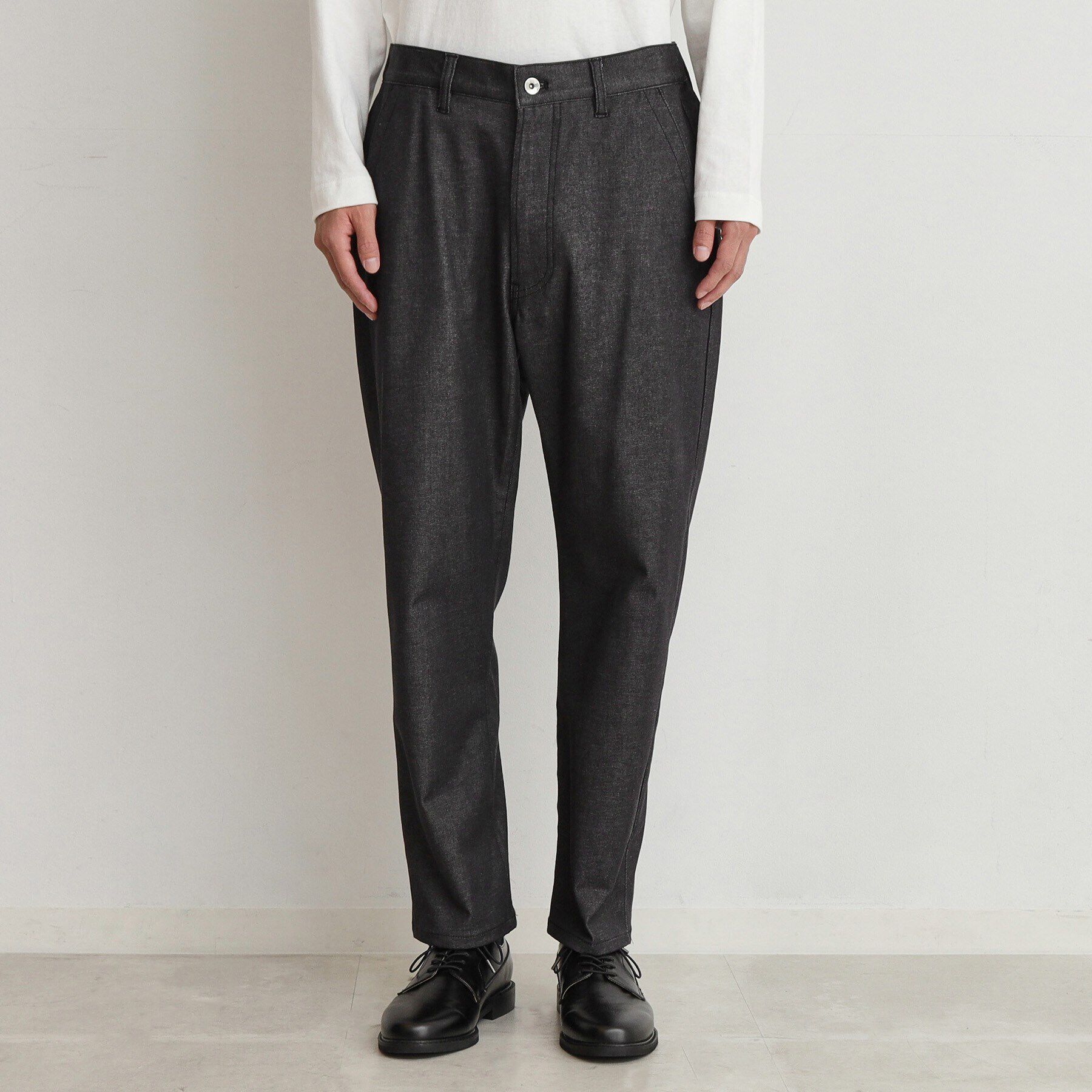 THE SHOP TK「エバーデニムワイドパンツ　セットアップ可／色落ちしにくい」|デニム|