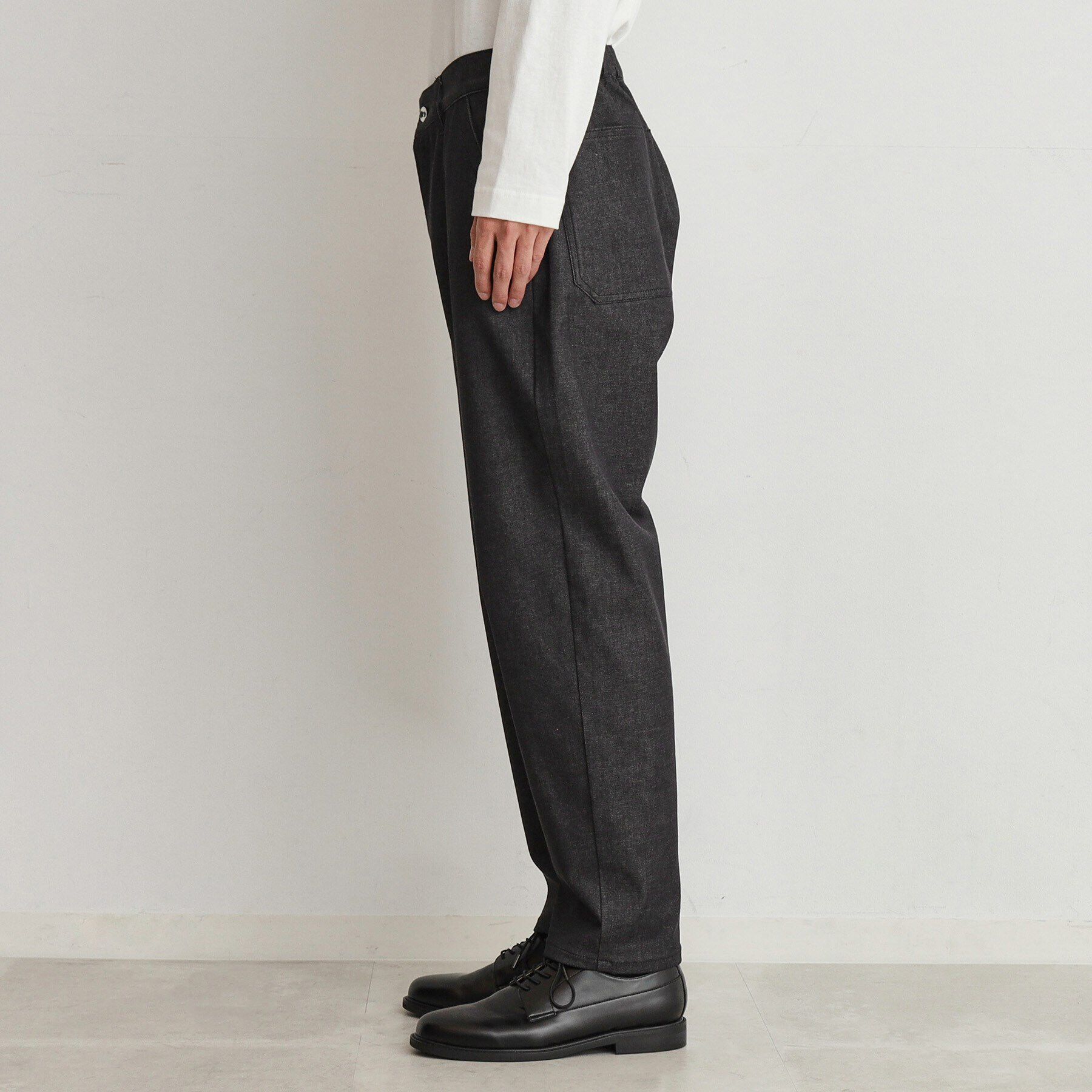 THE SHOP TK「エバーデニムワイドパンツ　セットアップ可／色落ちしにくい」|デニム|