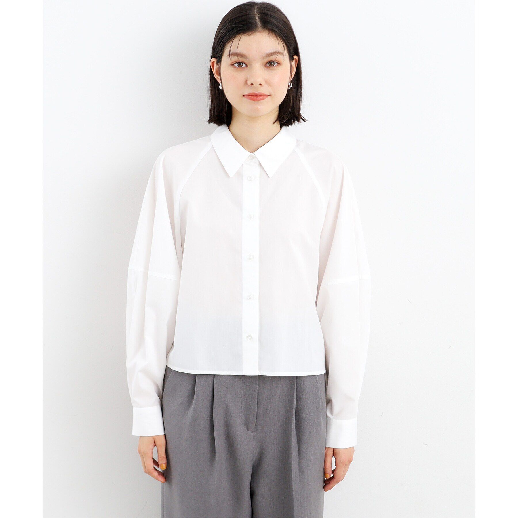 THE SHOP TK「【＠BAILA掲載】袖コクーンシャツ/洗濯機OK」|シャツ・ブラウス|