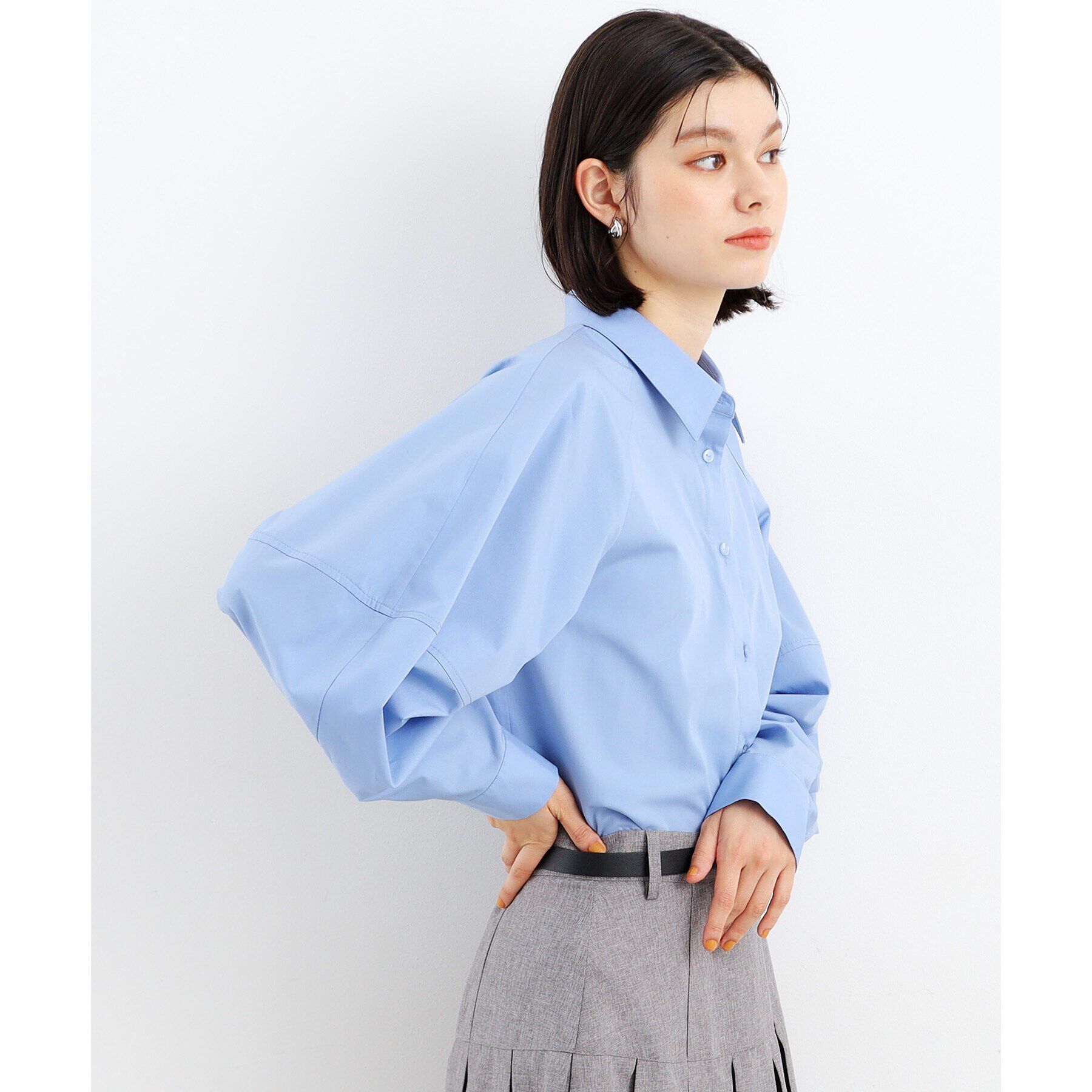 THE SHOP TK「【＠BAILA掲載】袖コクーンシャツ/洗濯機OK」|シャツ・ブラウス|