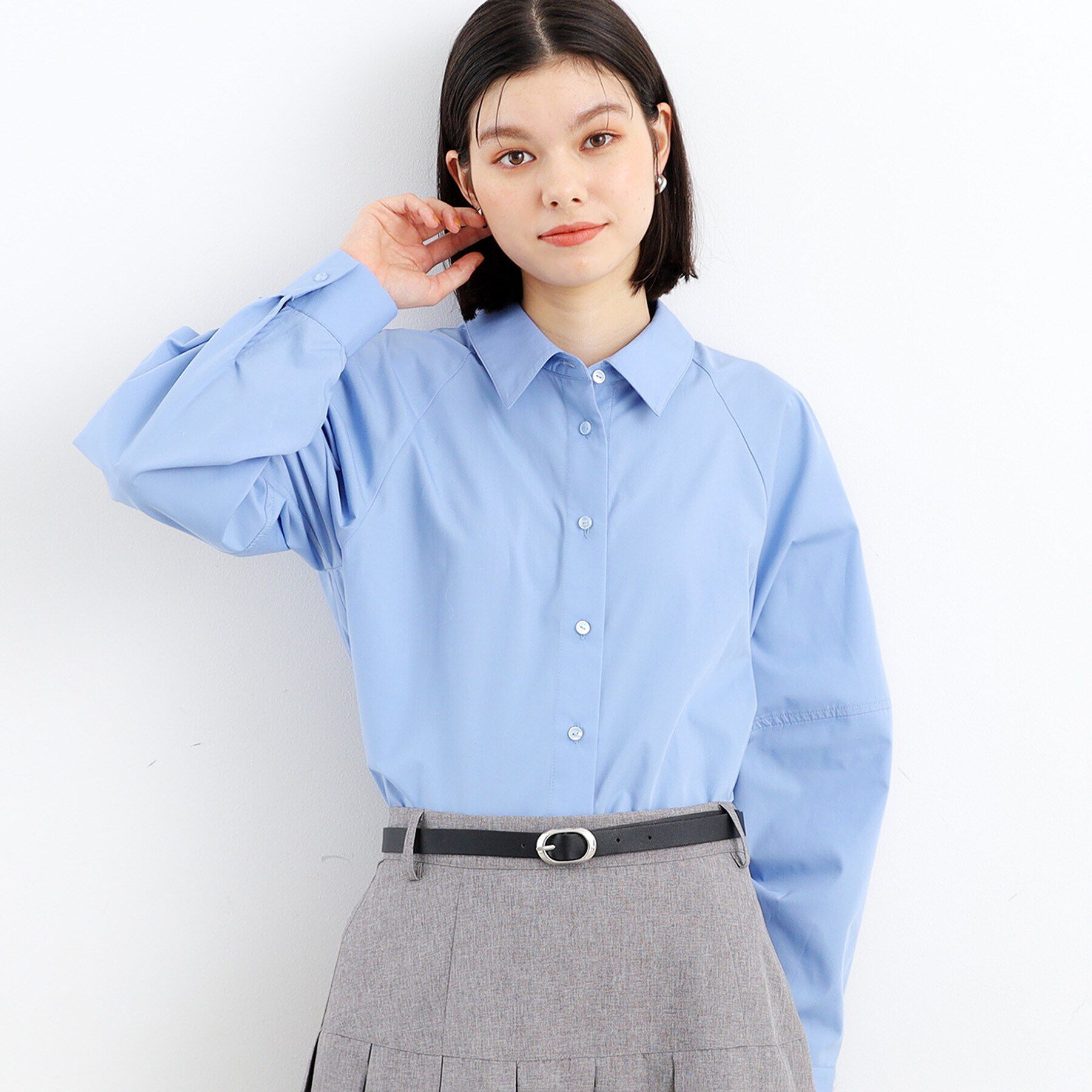 THE SHOP TK「【＠BAILA掲載】袖コクーンシャツ/洗濯機OK」|シャツ・ブラウス|