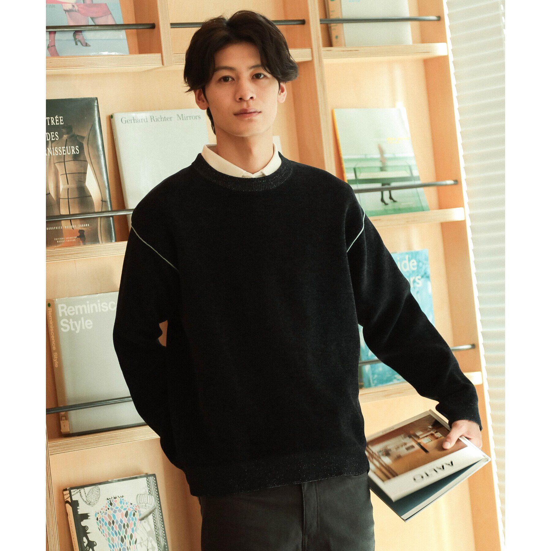 THE SHOP TK「【ハグするニット】モールニットクルーネック　親子リンク/ユニセックス」|ニット・セーター|