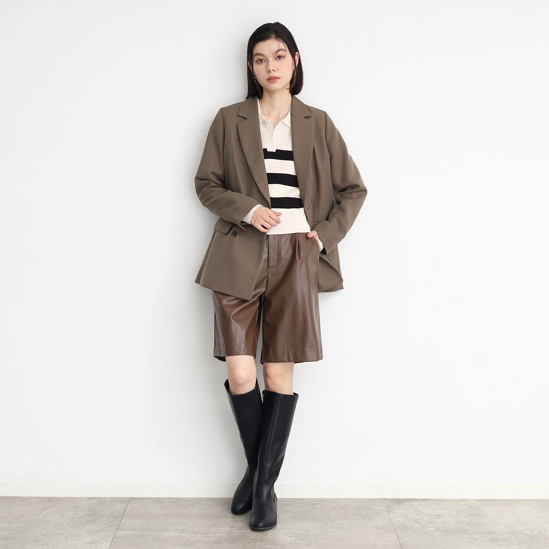 THE SHOP TK「【ヒルナンデス！で紹介】パウダリーツイルテーラード /セットアップ可/洗える」|テーラードジャケット|