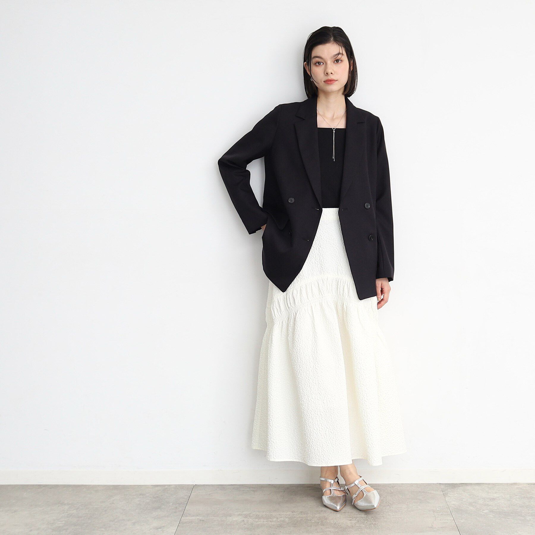 THE SHOP TK「【ヒルナンデス！で紹介】パウダリーツイルテーラード /セットアップ可/洗える」|テーラードジャケット|