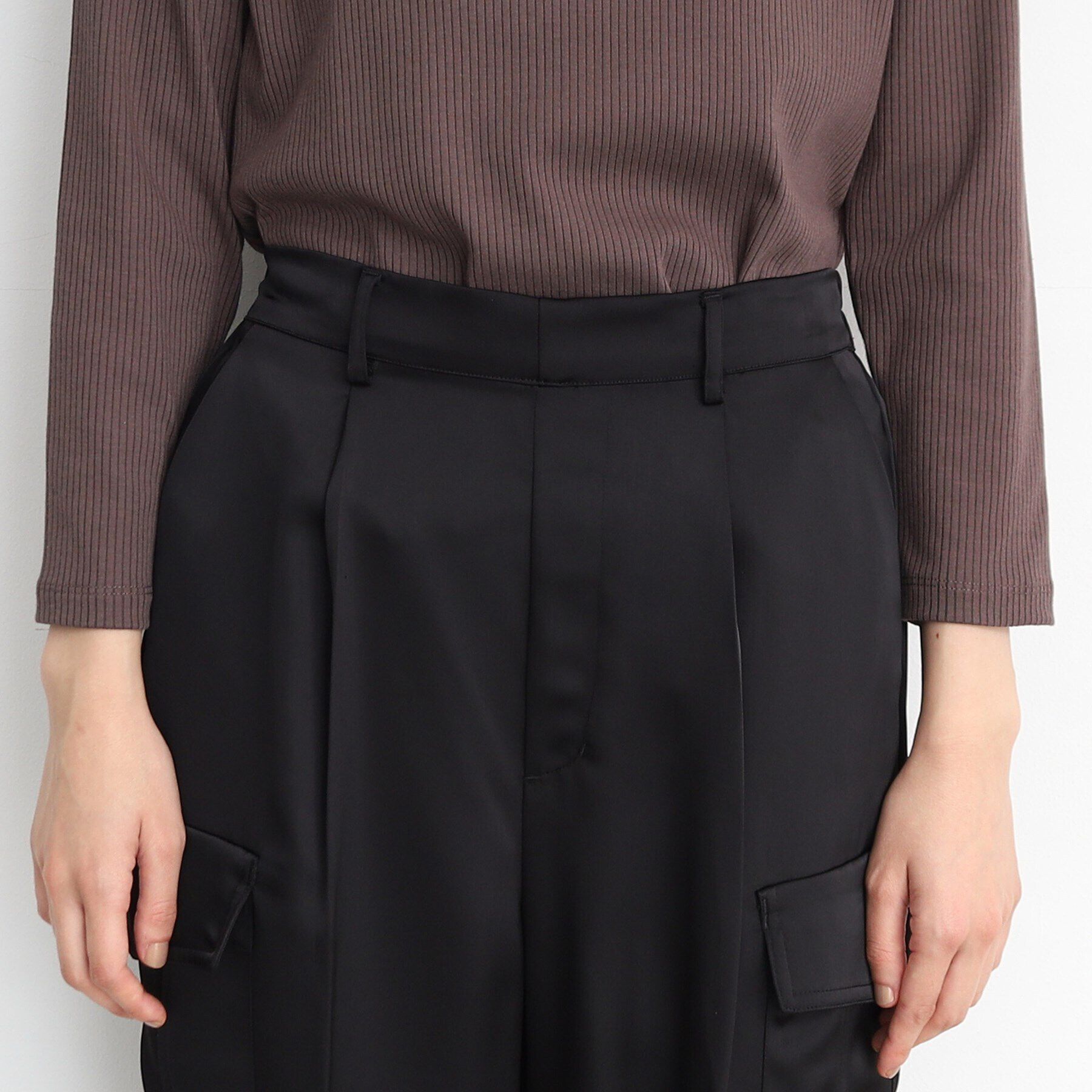 THE SHOP TK「サテンカーゴパンツ」|その他|