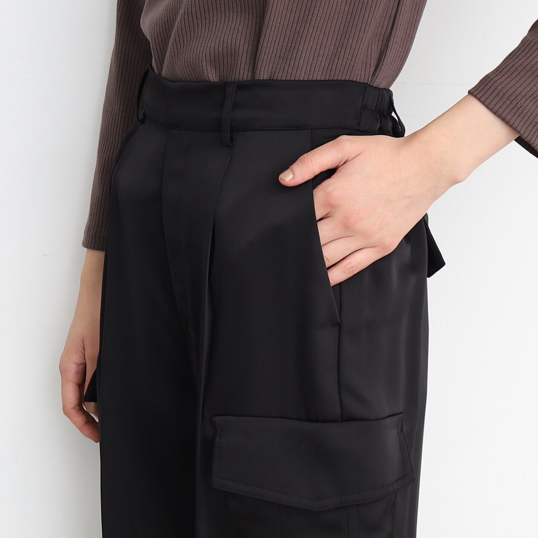 THE SHOP TK「サテンカーゴパンツ」|その他|