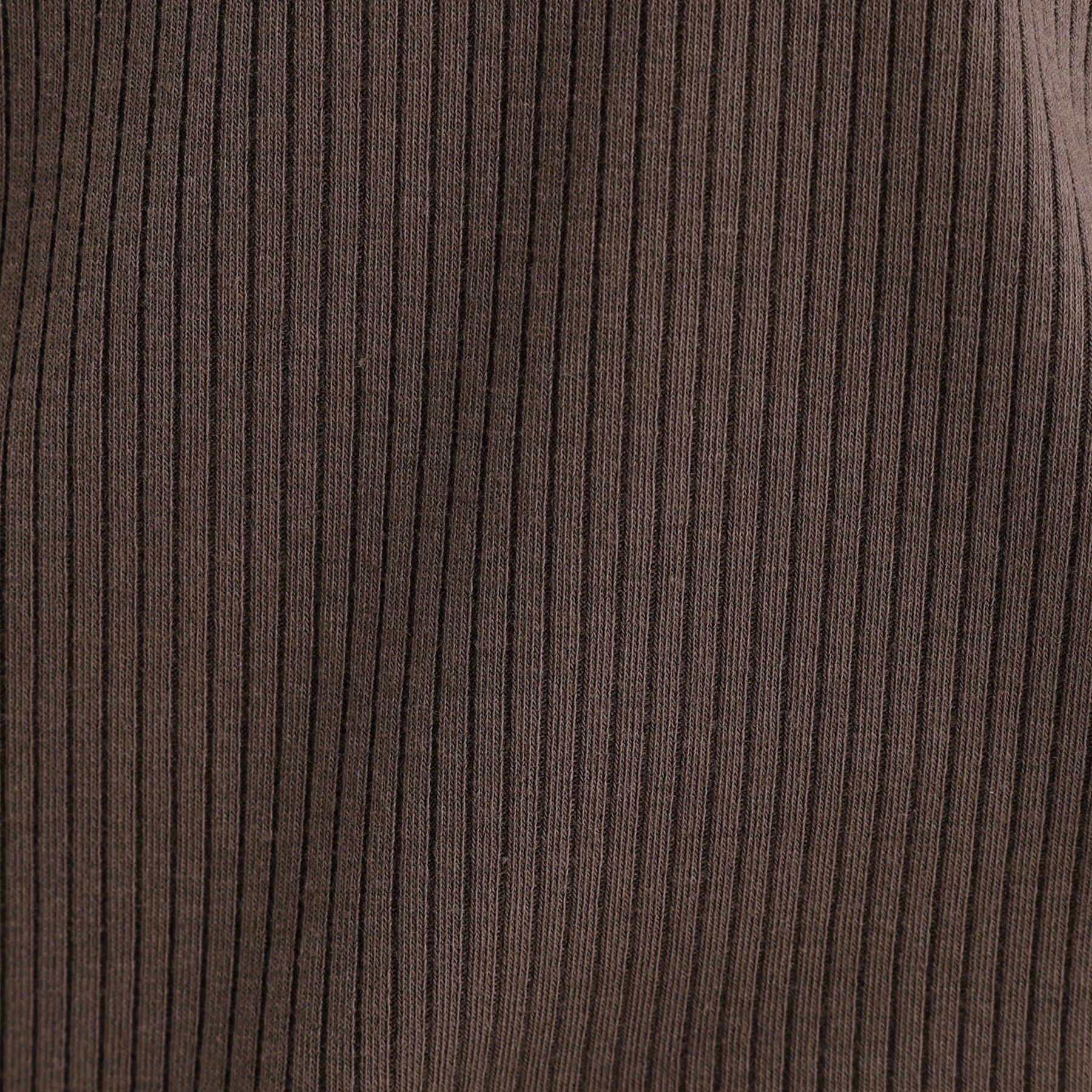 THE SHOP TK「スクエアリブネック9分袖プルオーバー」|ニット・セーター|