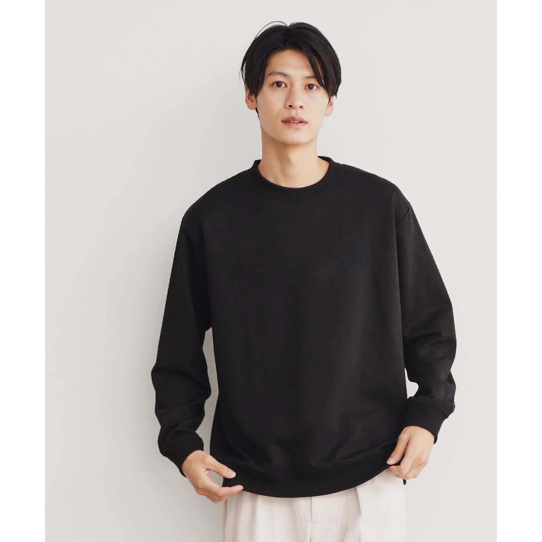 THE SHOP TK「ふくれキルティングプルオーバー」|Tシャツ・カットソー|