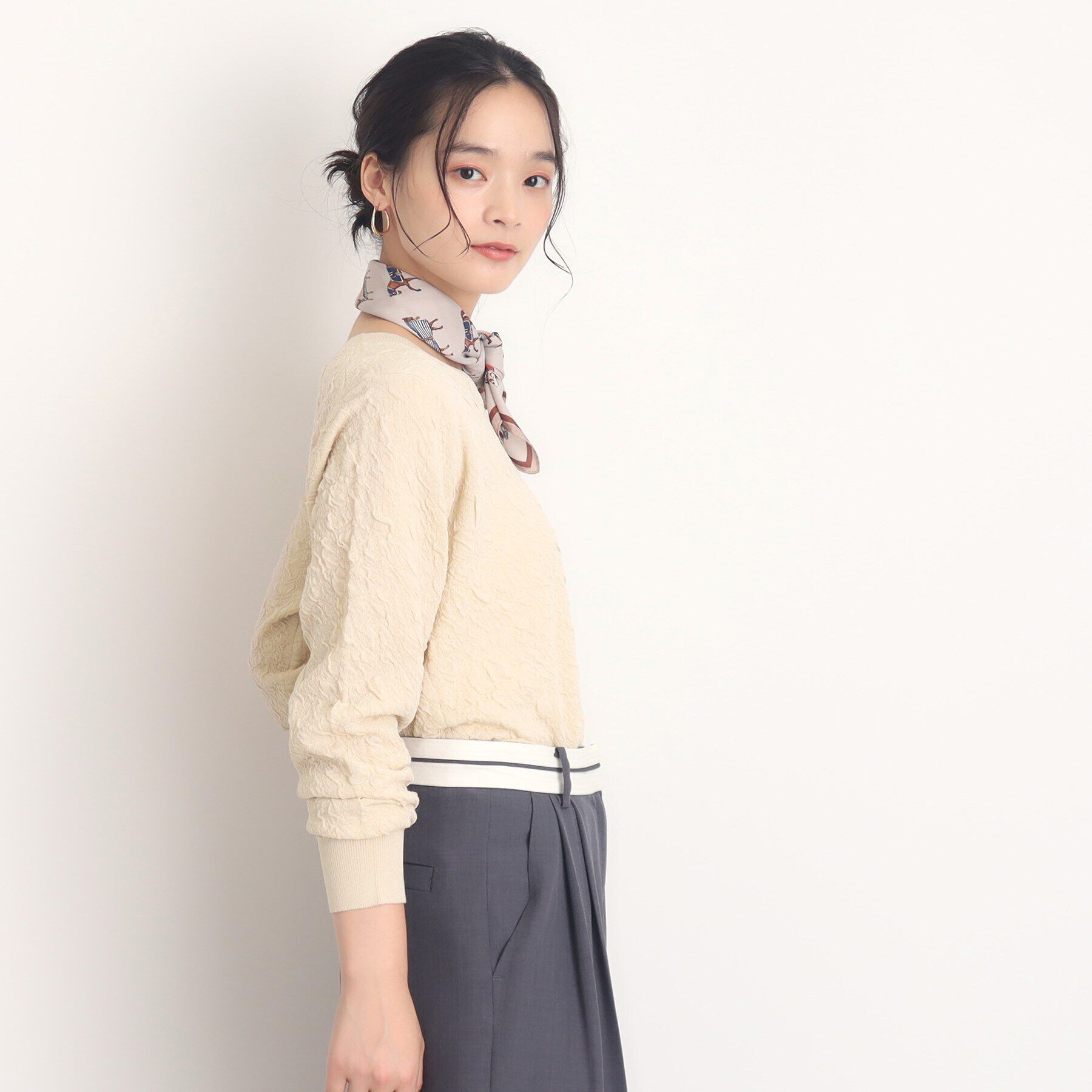 THE SHOP TK「【毛玉になりにくい/洗える】ふくれジャガードニット」|ニット・セーター|