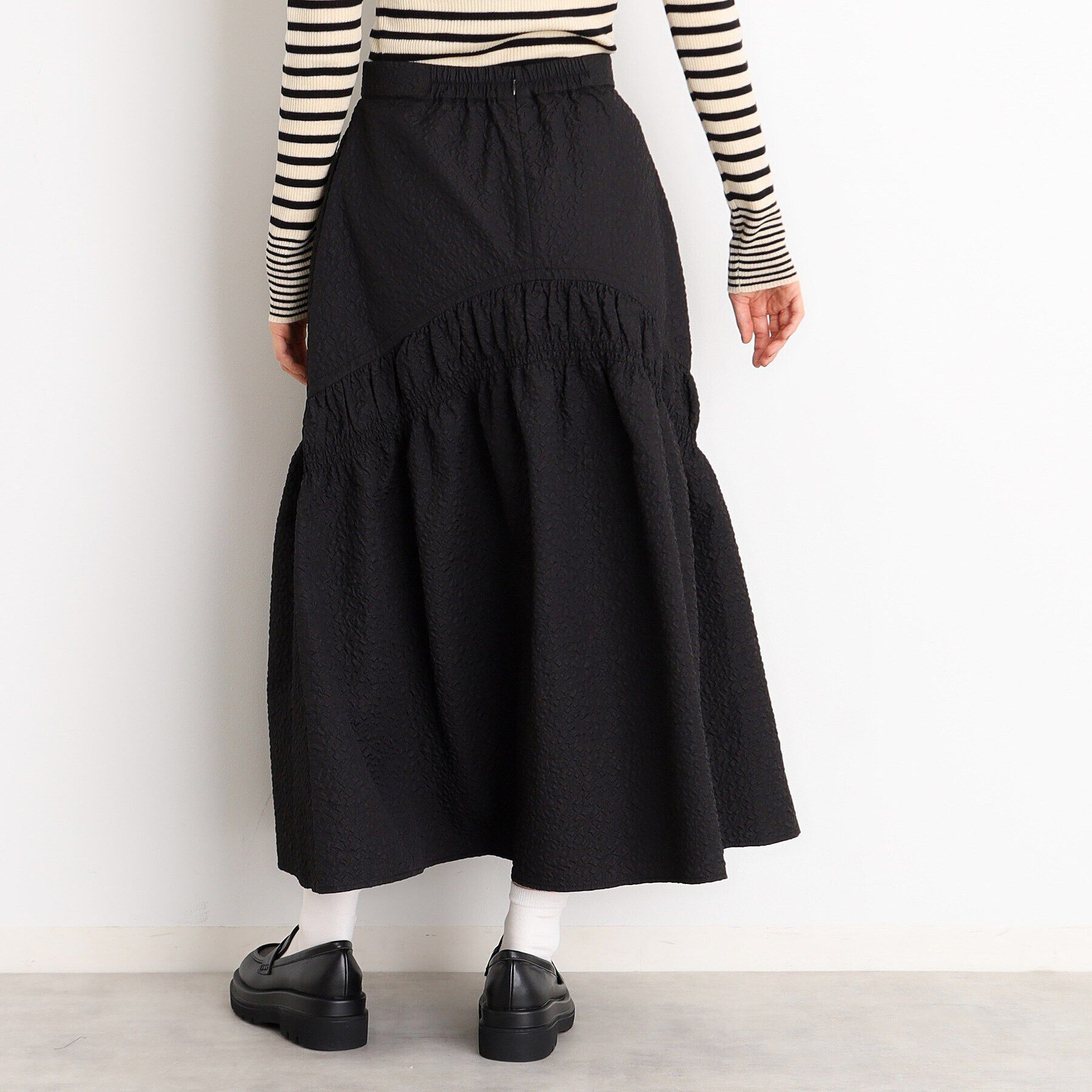 THE SHOP TK「ぽこぽこ切替スカート【洗濯機OK】」|スカート|