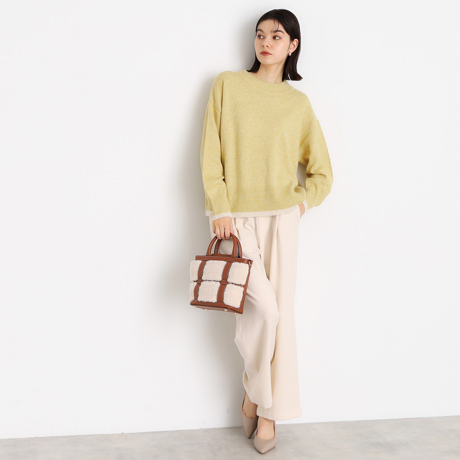 THE SHOP TK「【5カラー展開/洗えるニット】ミックスメランジ&times;ラメニット」|ニット・セーター|