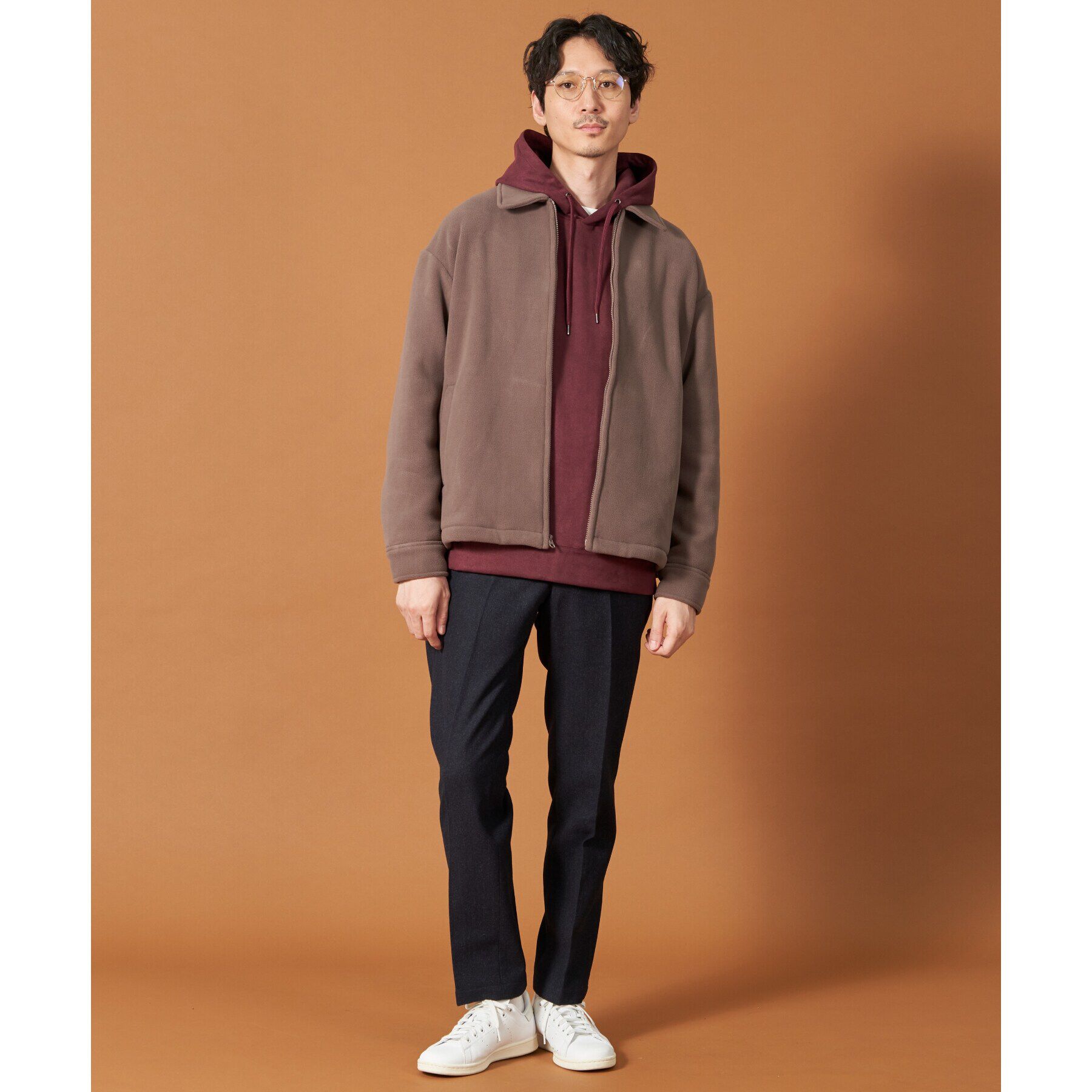 THE SHOP TK「杢スウェードタッチパーカー」|パーカー|