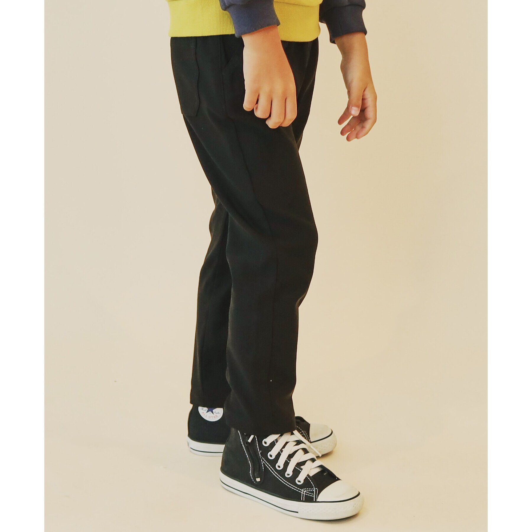 THE SHOP TK「【100－160/裏起毛】あったかのびーるストレートパンツ/洗濯機OK」|その他|