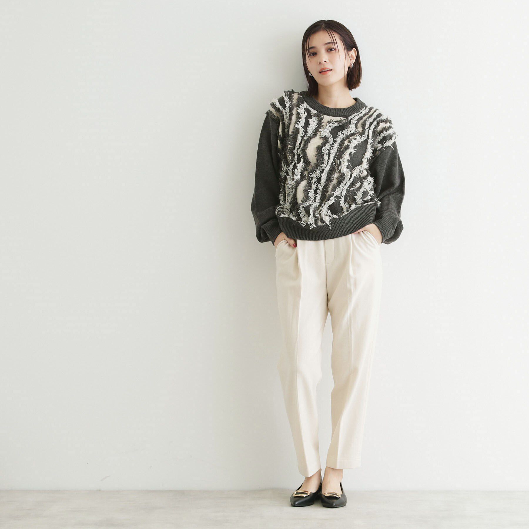 THE SHOP TK「【洗える】両面起毛テーパードパンツ」|その他|