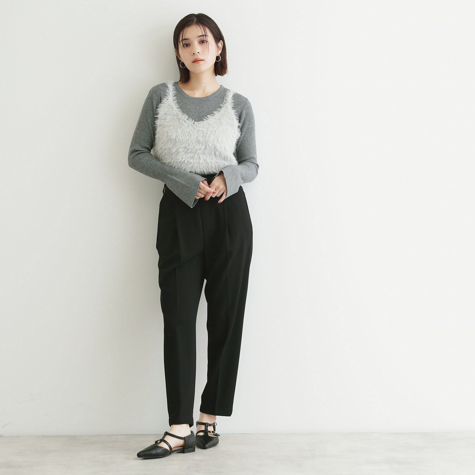 THE SHOP TK「【洗える】両面起毛テーパードパンツ」|その他|