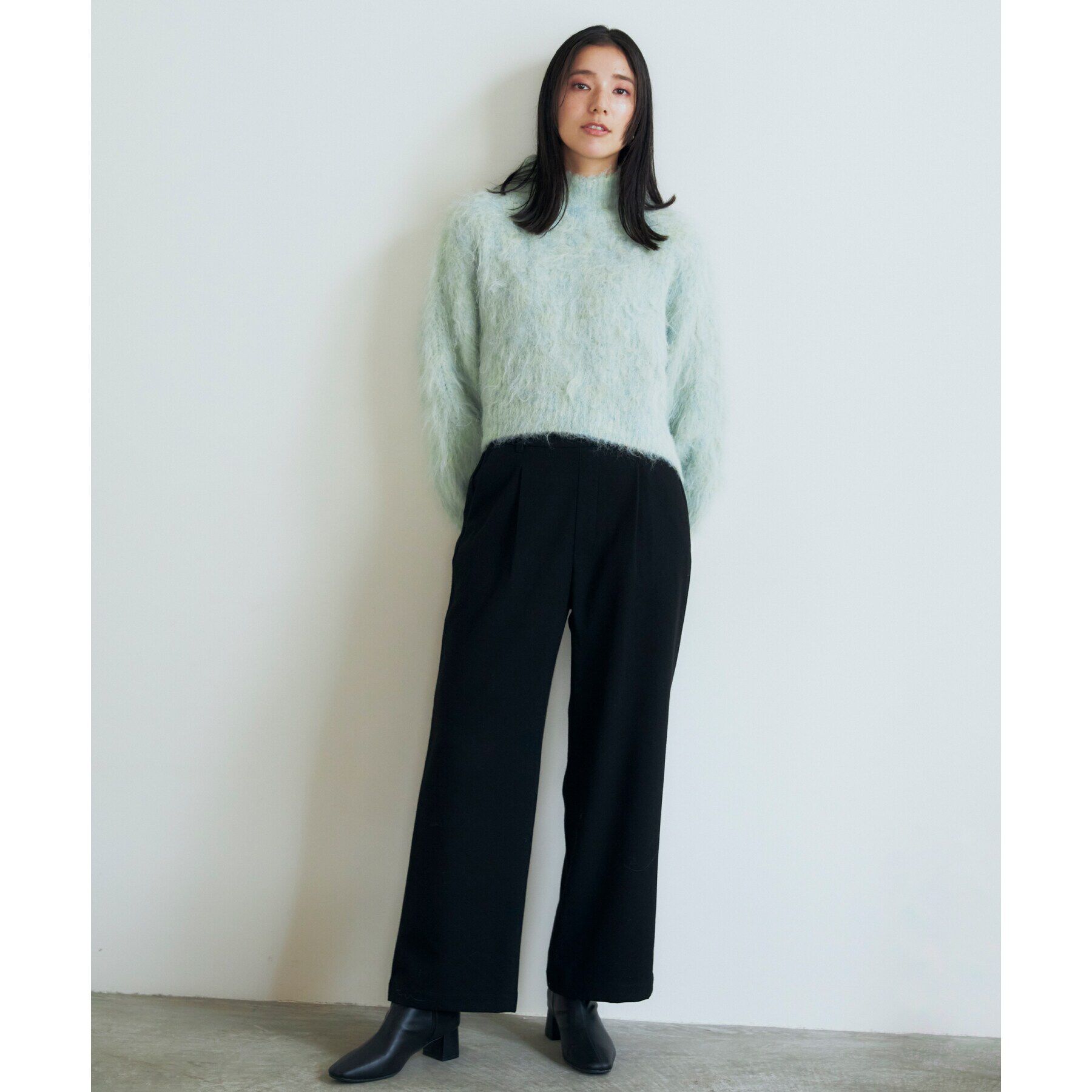 THE SHOP TK「【＠BAILA掲載】両面起毛ベーシックワイドパンツ/洗える」|その他|