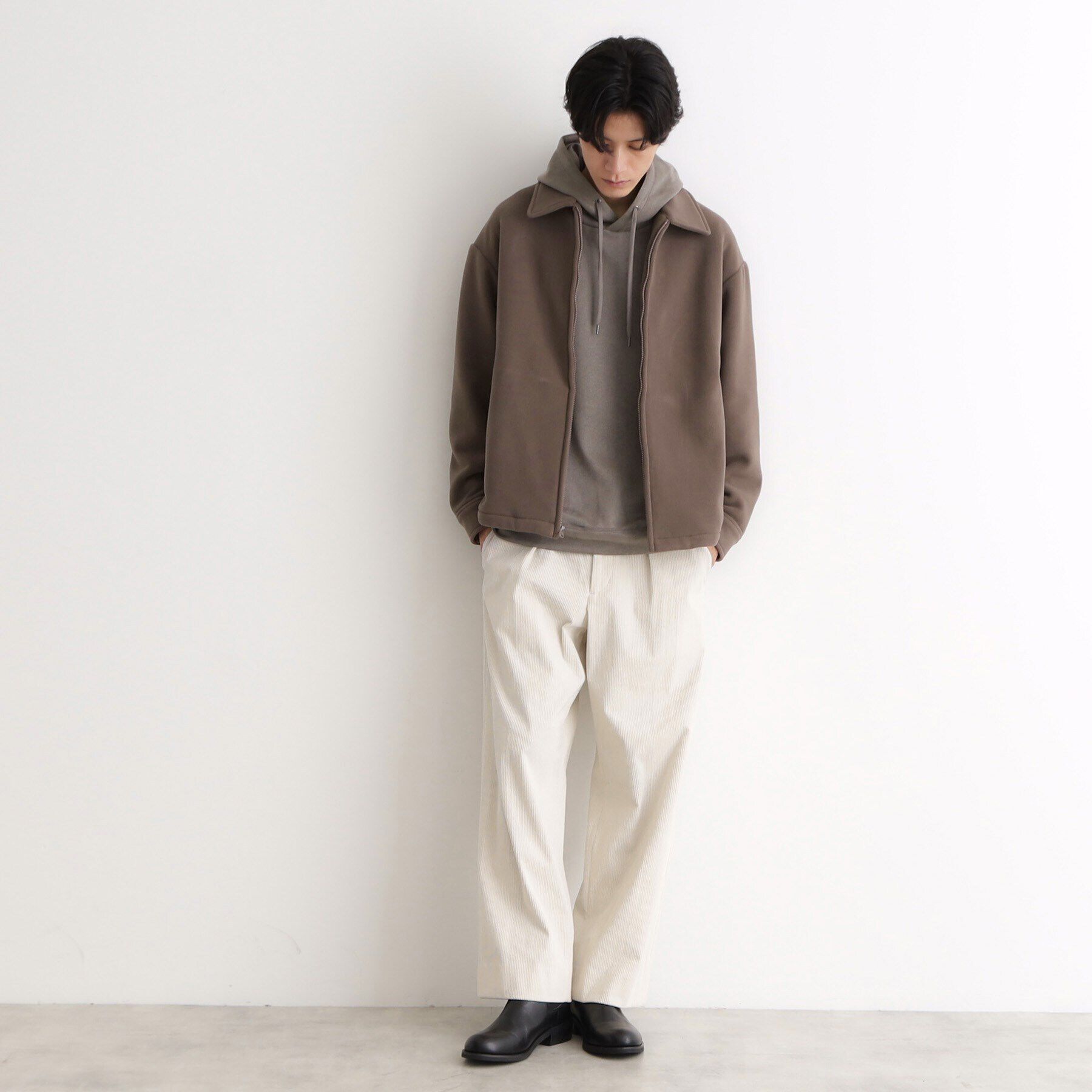 THE SHOP TK「マイクロフリースジャケット 光吸収発熱機能／洗える」|ブルゾン・スタジャン|