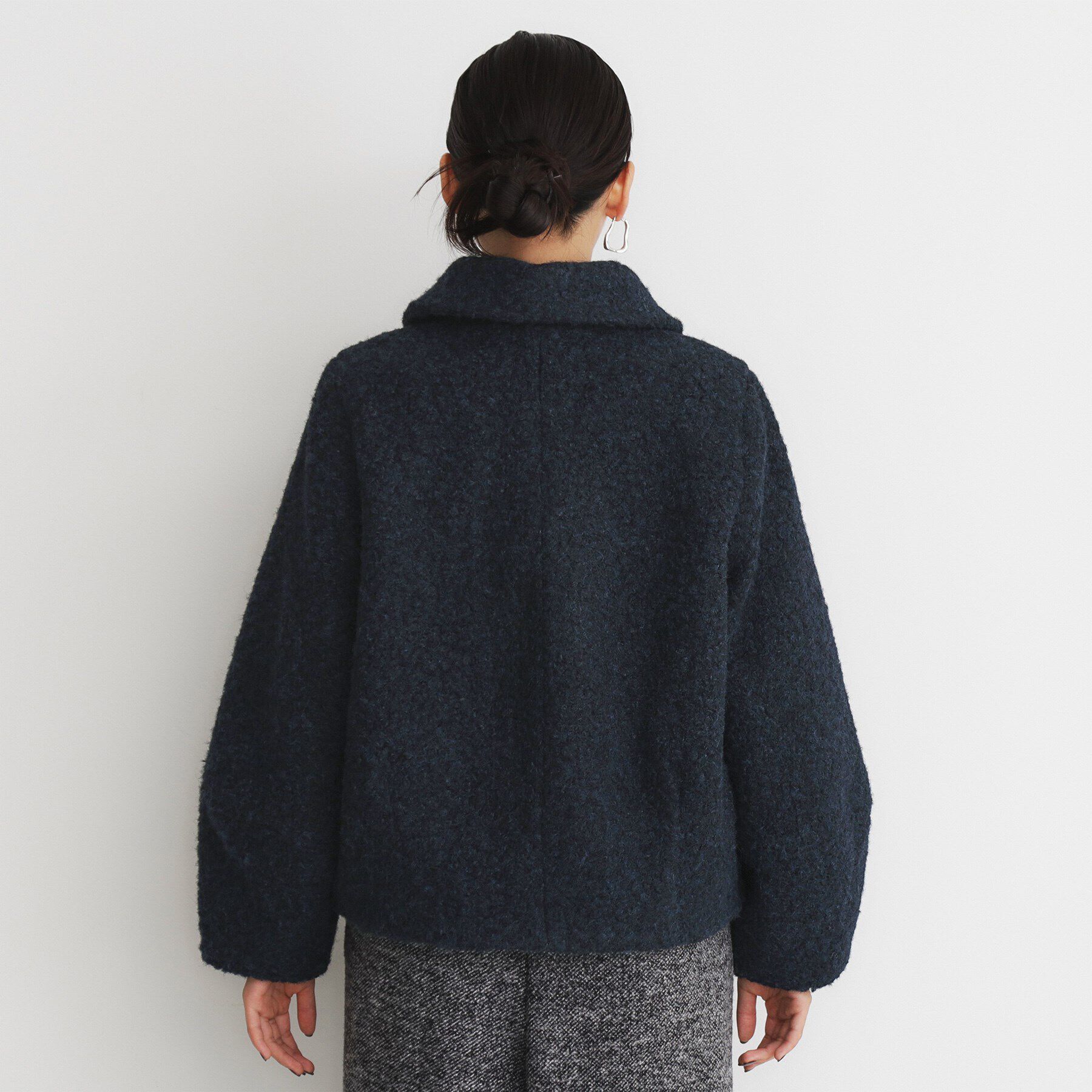 THE SHOP TK「【＠BAILA掲載】ビックカラー袖ボリュームジャケット/洗えるアウター」|ブルゾン・スタジャン|