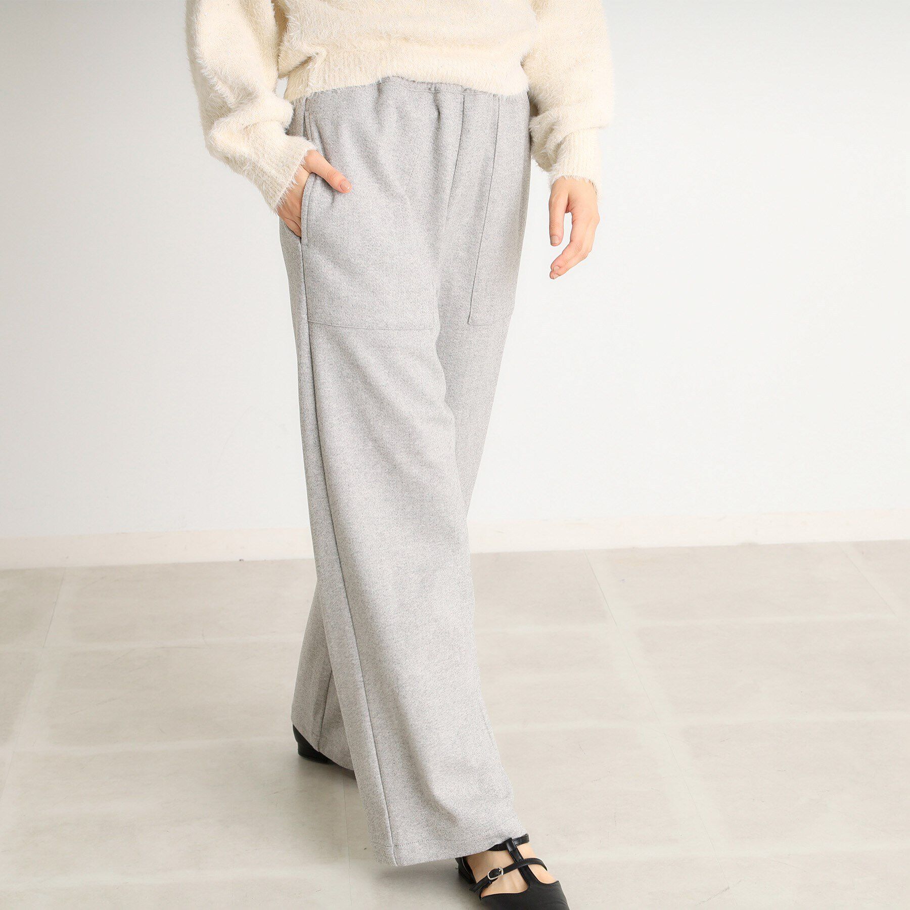 THE SHOP TK「圧縮ジャージ柄アソートワイドイージーパンツ」|その他|