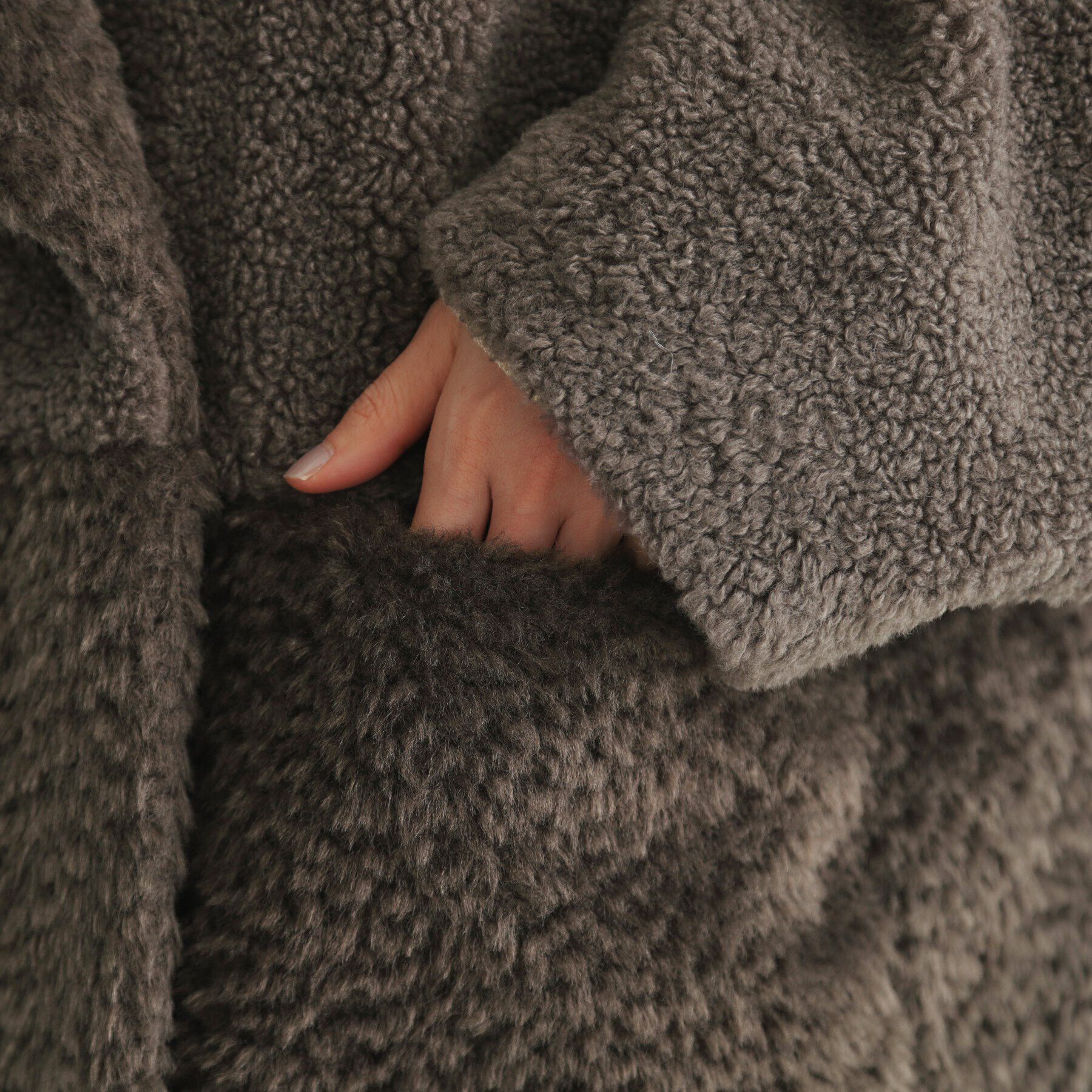 THE SHOP TK「マシュマロボア素材切替Ｐコート」|ピーコート|