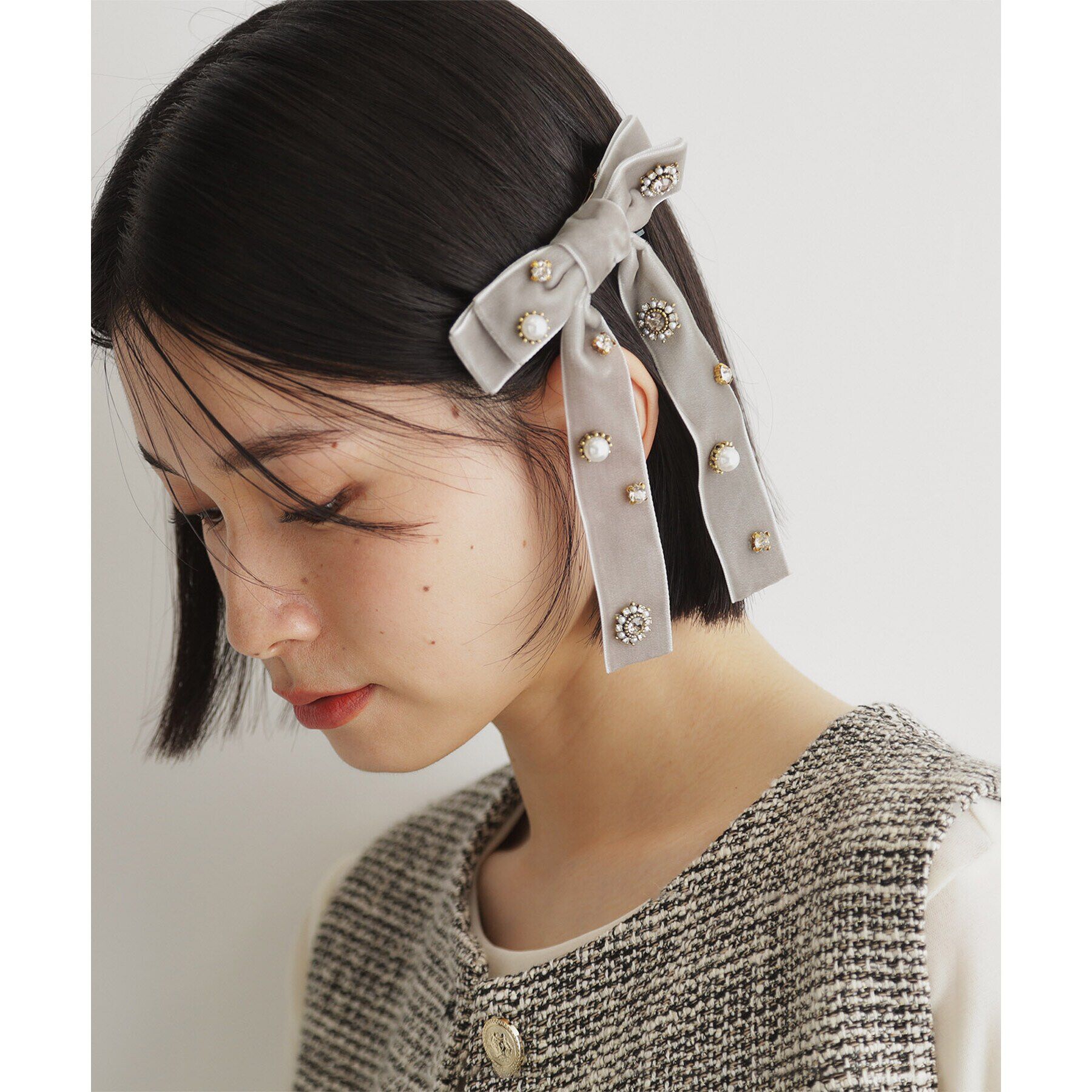 THE SHOP TK「ベロアビジューバレッタ」|その他|