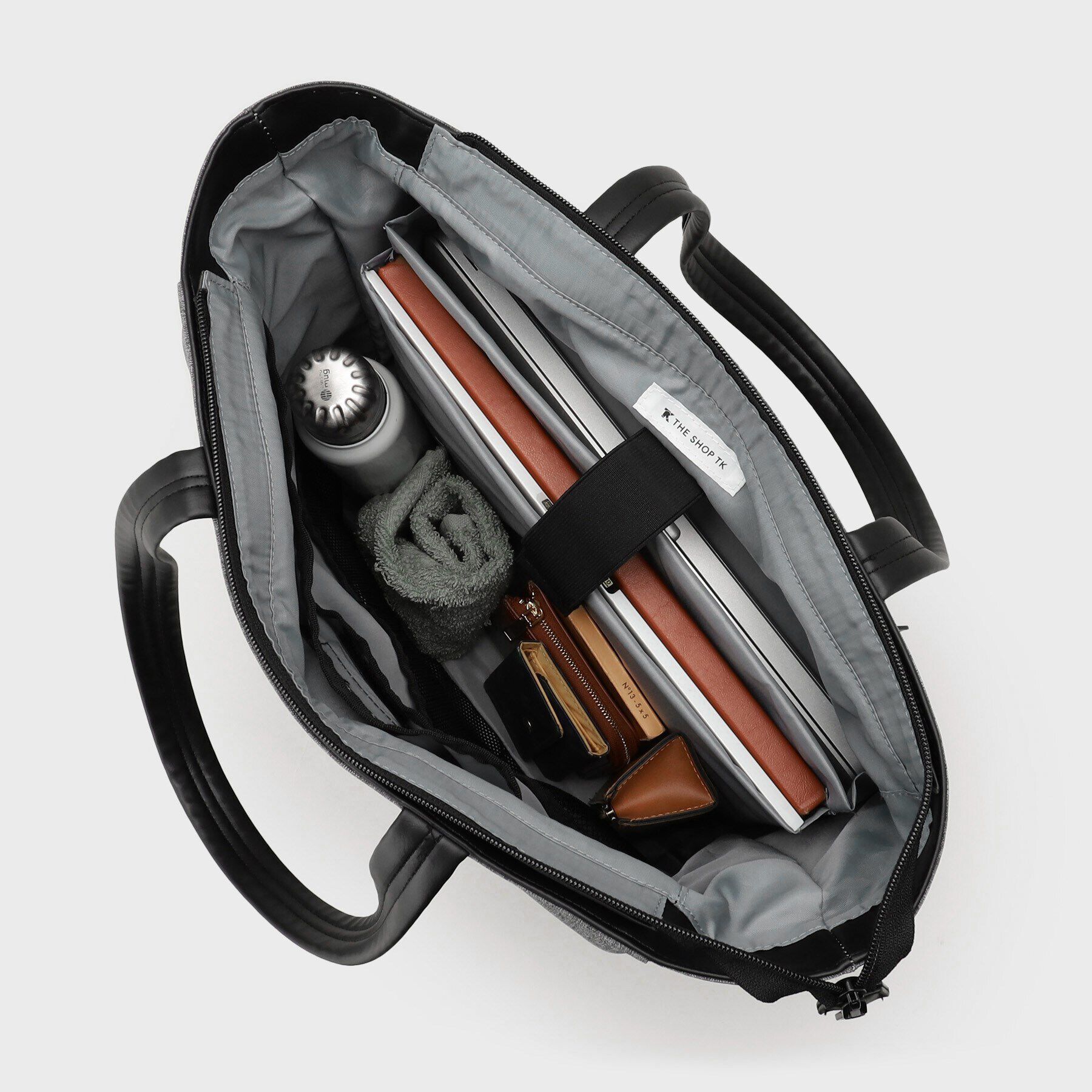 THE SHOP TK「10ポケット軽量マルチトート ON・OFF兼用／PCポケット付き」|トートバッグ|