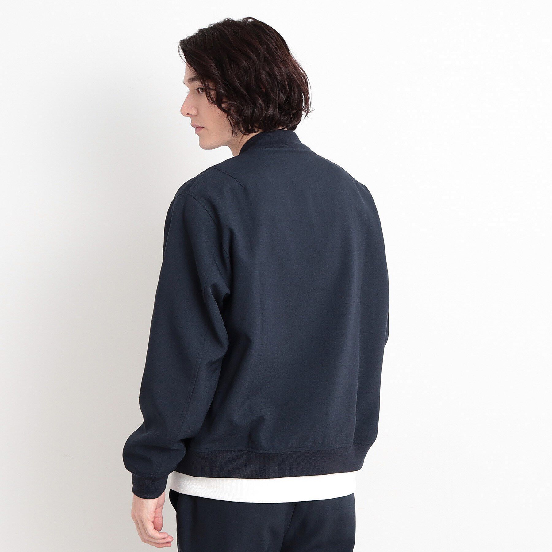 THE SHOP TK「【CAVIAN/キャビアン】リサイクルシャークスキンジップブルゾン セットアップ可」|ブルゾン・スタジャン|