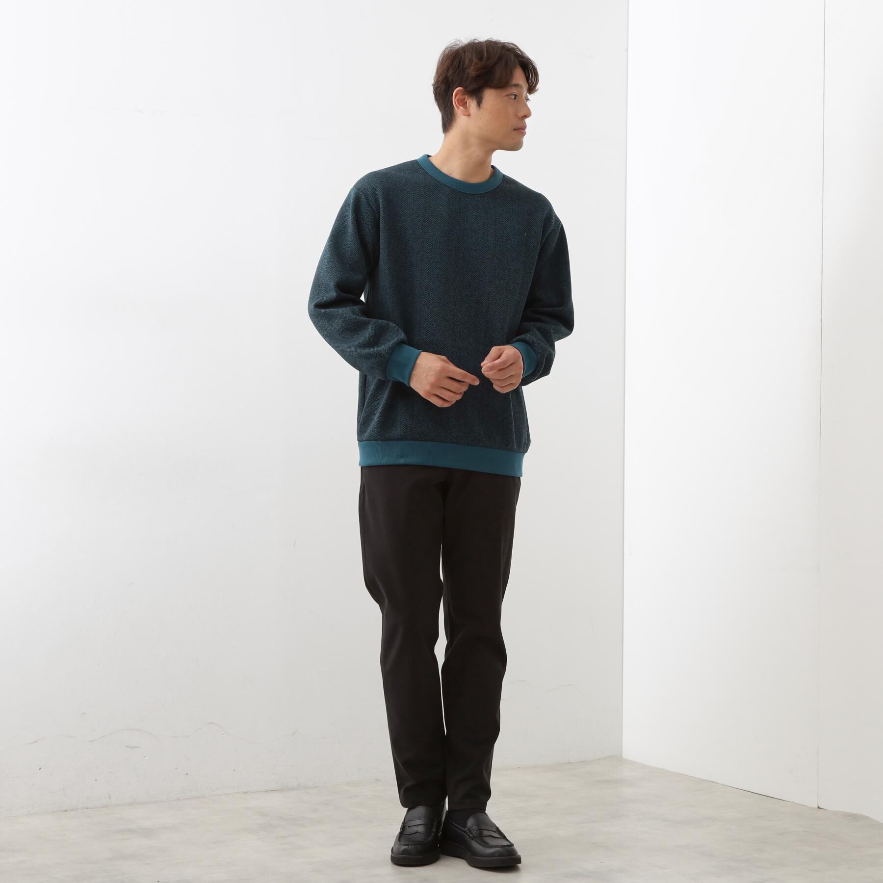 THE SHOP TK「【オールシーズン穿ける！】7DAYSストレッチへリンボンパンツ　ON&hArr;OFF兼用」|その他|