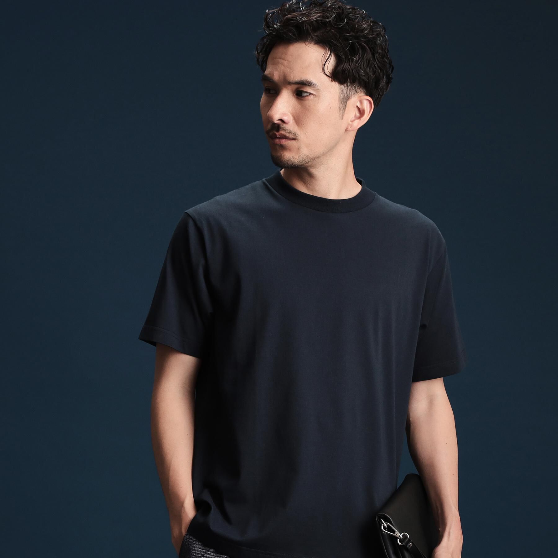 THE SHOP TK「ビジネス対応ジャケットTシャツ」|Tシャツ・カットソー|ネイビー(094)