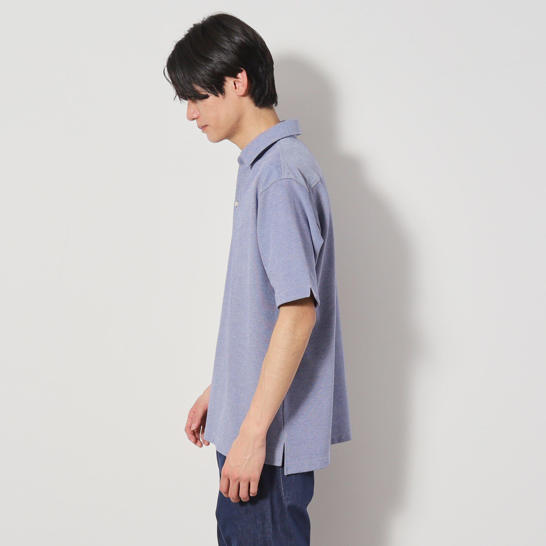 THE SHOP TK「シャンブレーカノコスキッパーポロシャツ」|ポロシャツ|