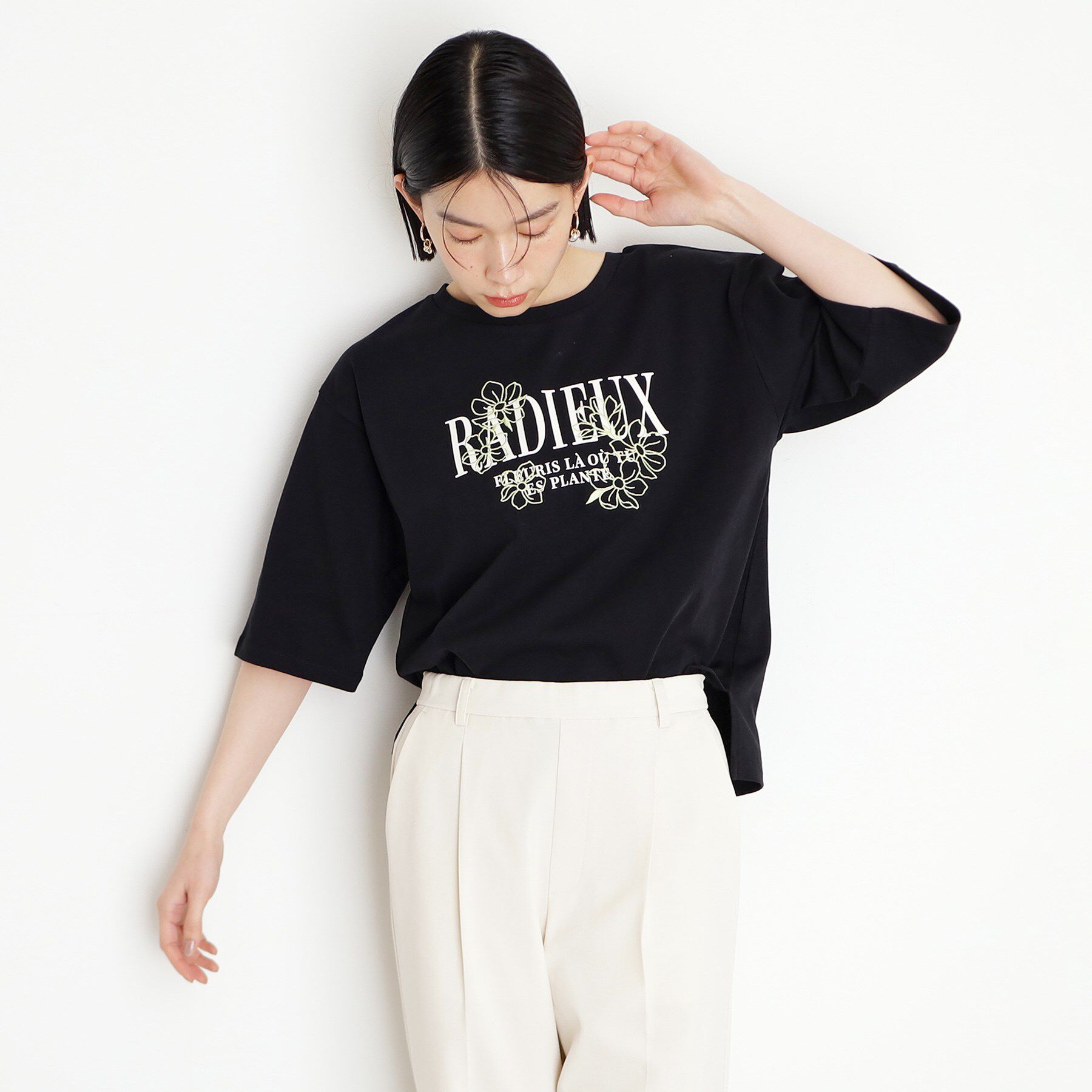 THE SHOP TK「オーガニックコットンロゴＴ【洗濯機OK】」|Tシャツ・カットソー|