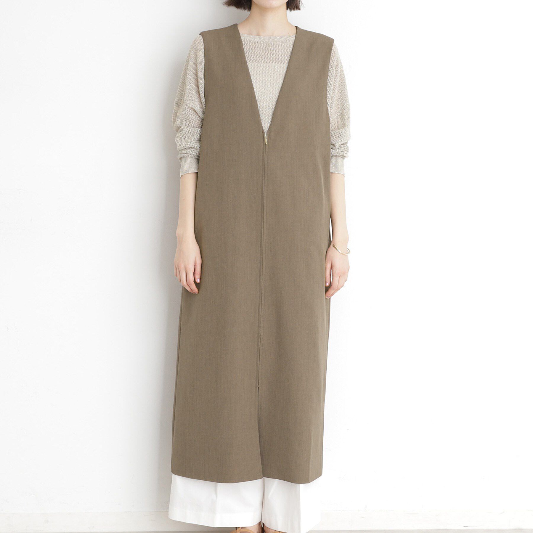 THE SHOP TK「2WAYジップジャンスカ【洗える】」|ワンピース|