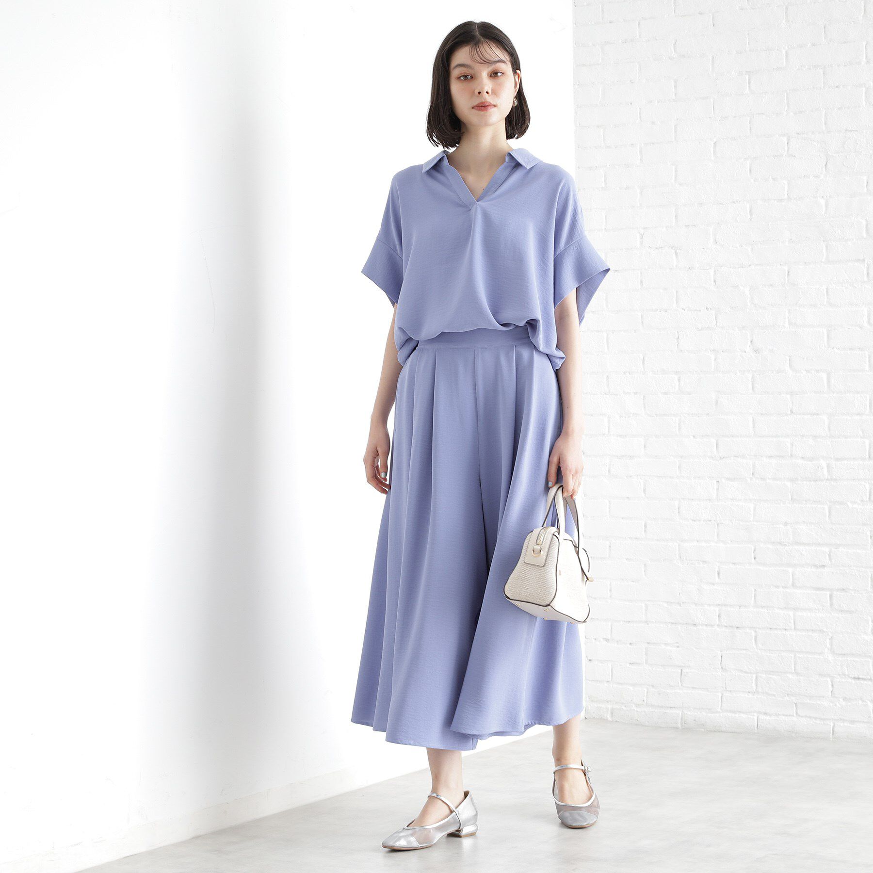 THE SHOP TK「スキッパーシャツ【防シワ/接触冷感/洗濯機OK/セットアップ可】」|シャツ・ブラウス|