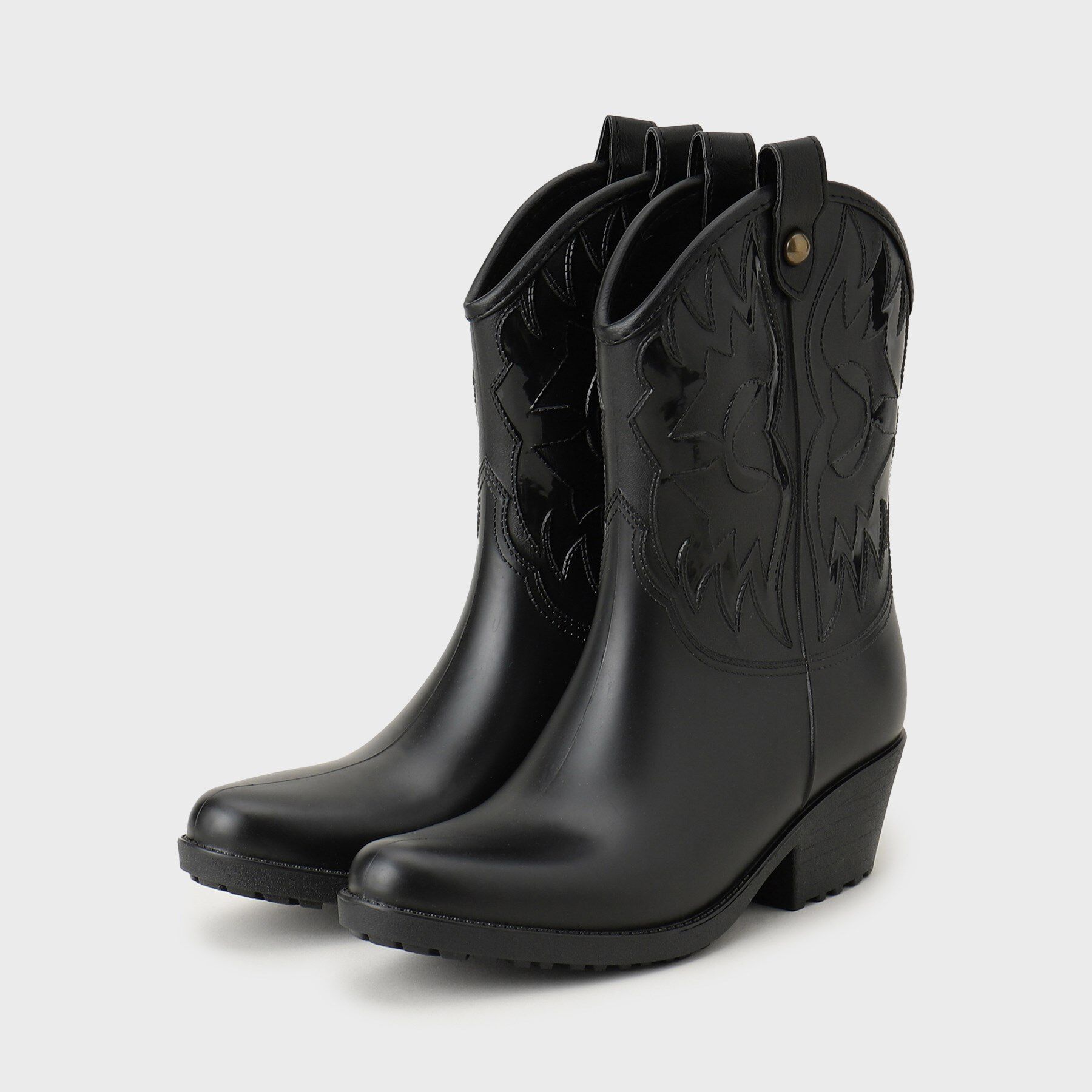 THE SHOP TK「レインシューズ/サイドゴア&ウエスタン」|レインシューズ|ブラック(019)