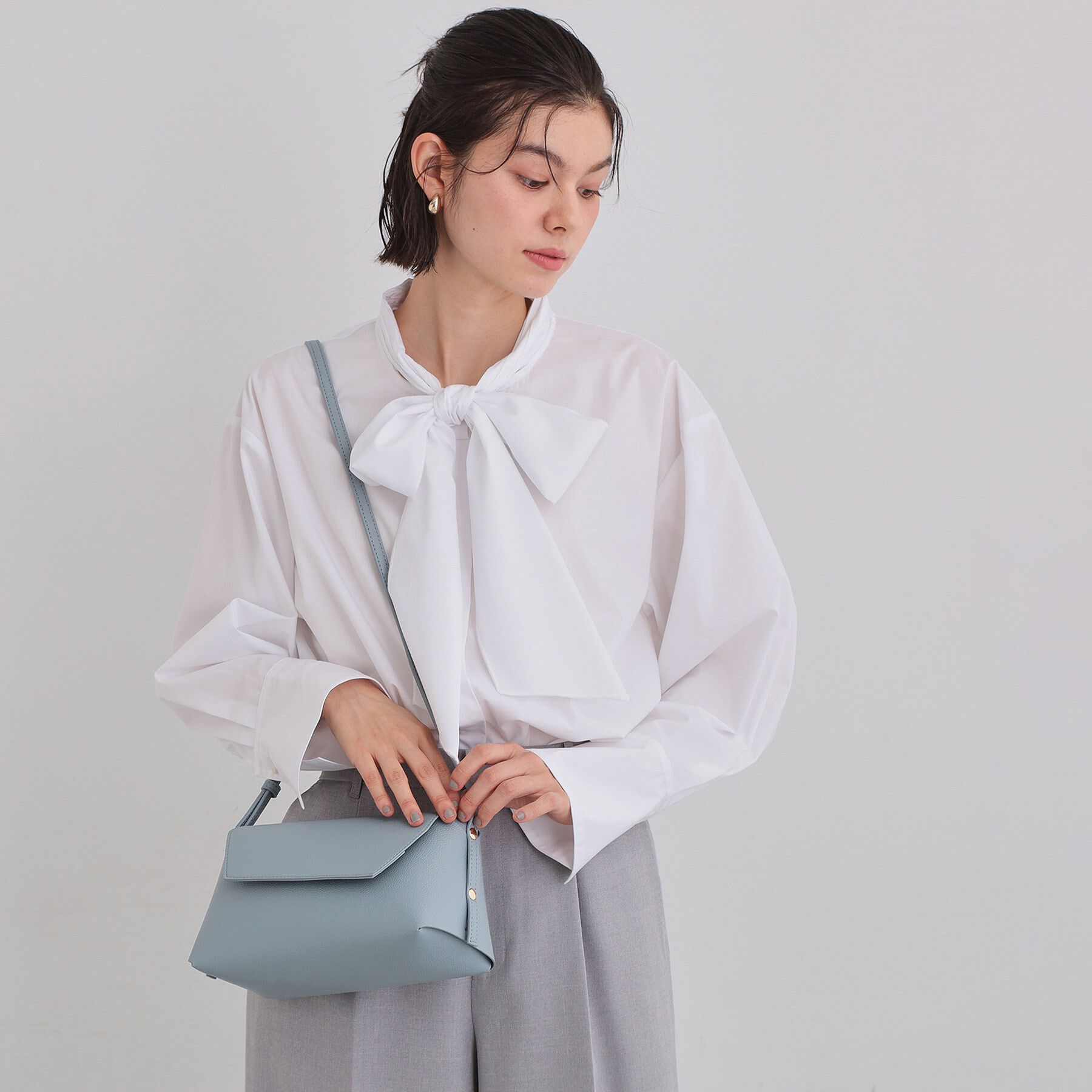 THE SHOP TK「ミニショルダーバッグ」|ショルダー・メッセンジャー|サックスブルー(09