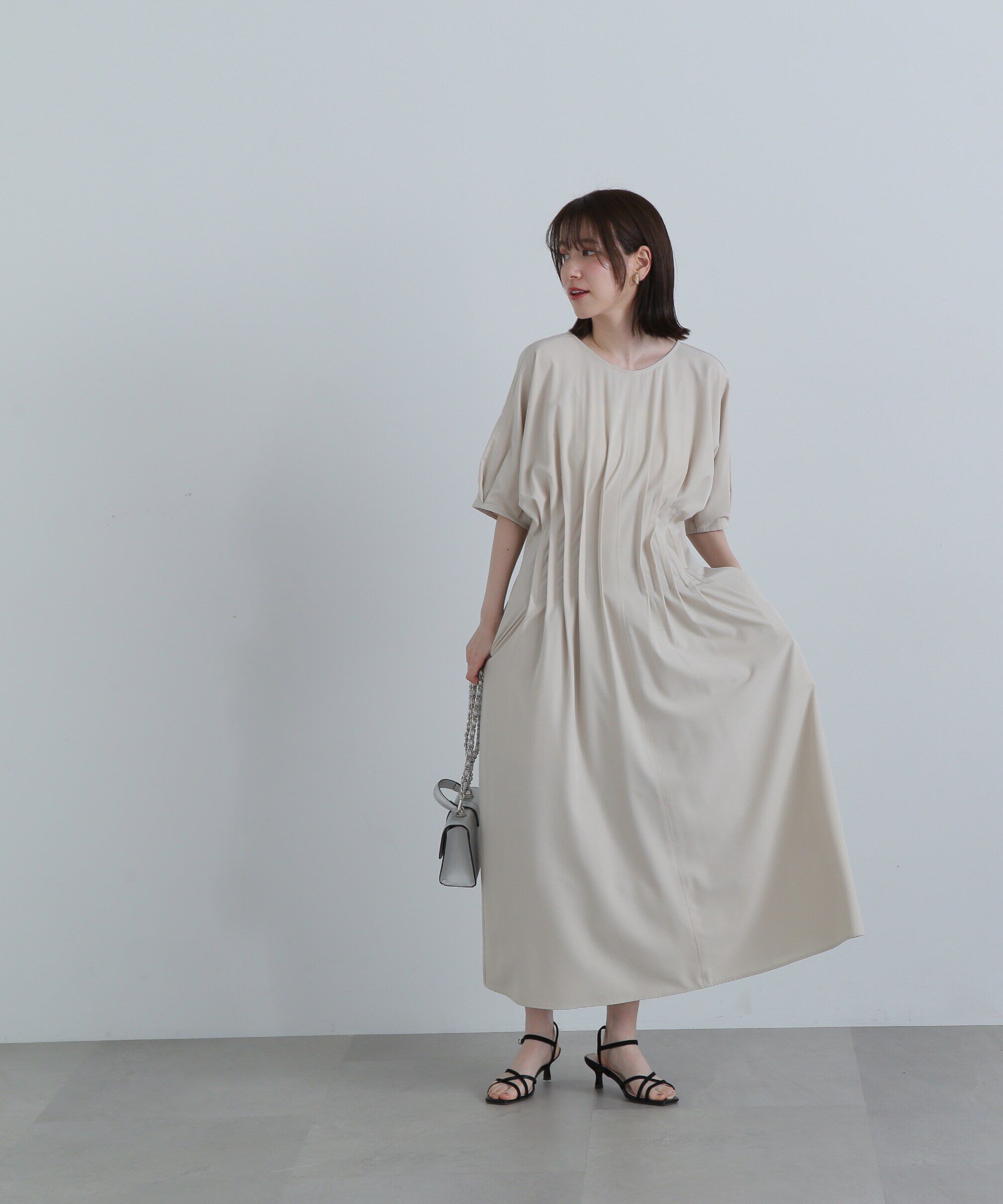  「ウエストタックワンピース《S Size Line》」|ワンピース|