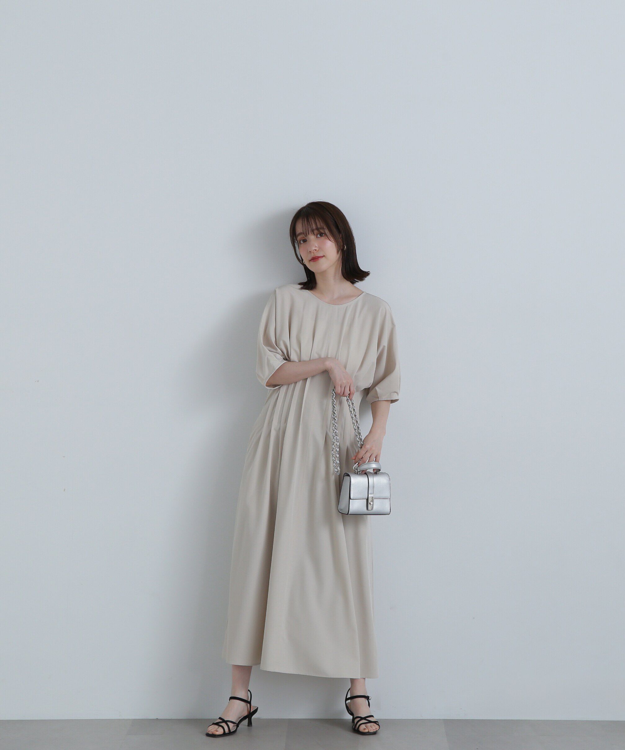  「ウエストタックワンピース《S Size Line》」|ワンピース|