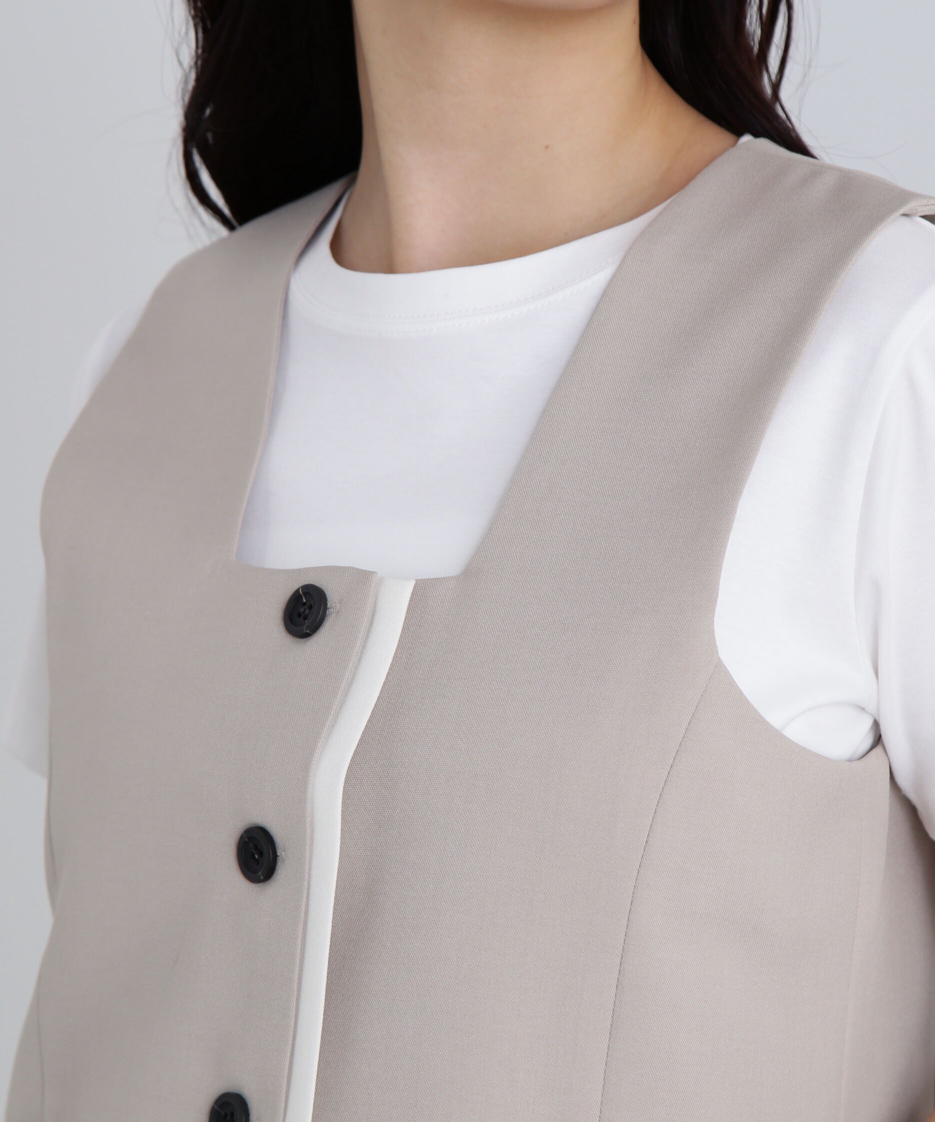  「スクエアフロントジレ」|ブルゾン・スタジャン|