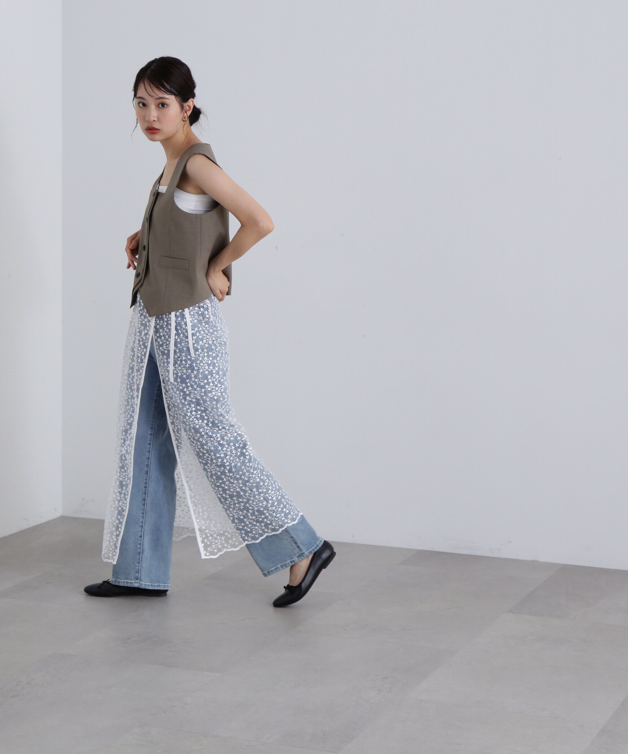  「スクエアフロントジレ」|ブルゾン・スタジャン|