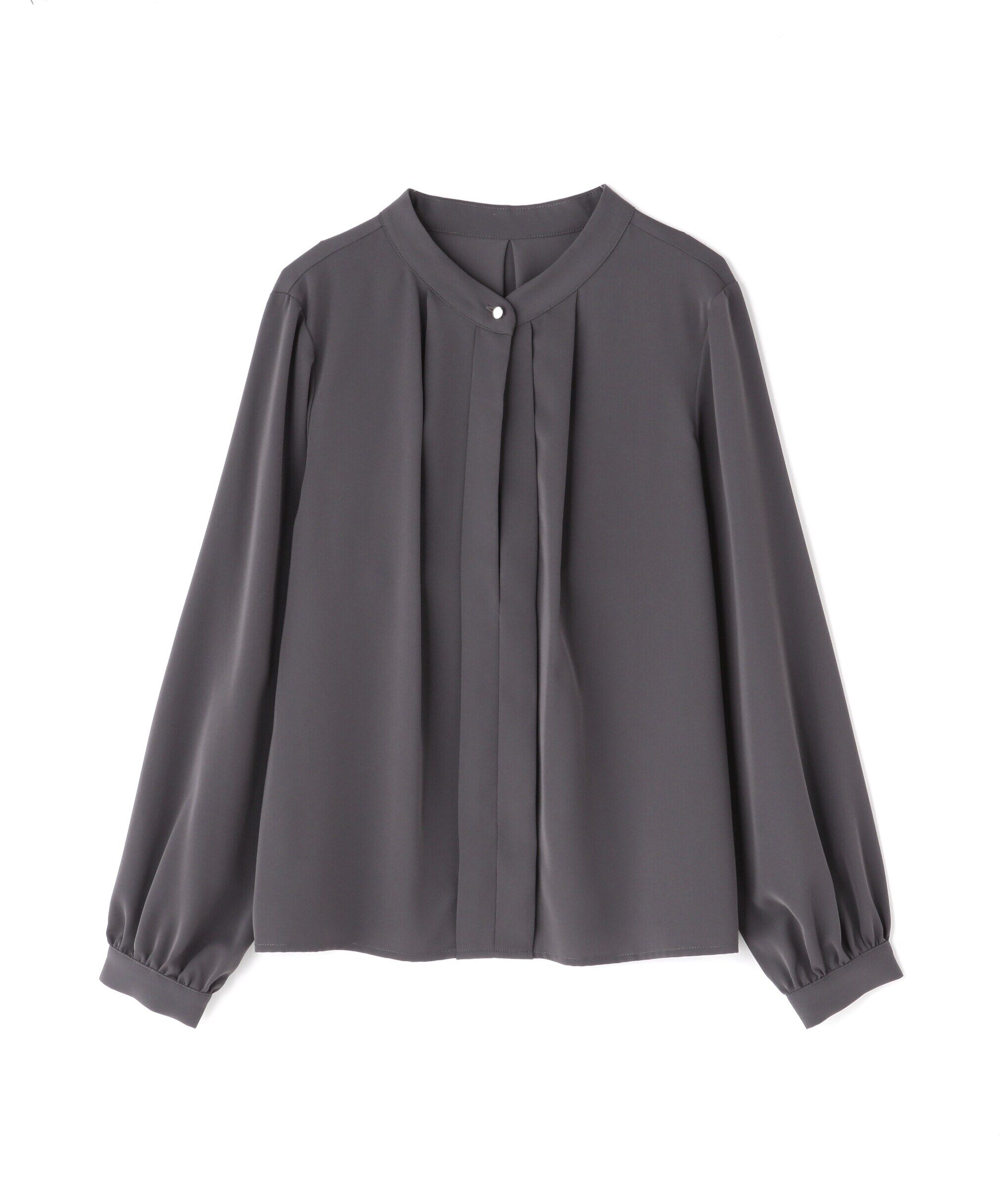  「スタンドカラーフロントタックブラウス」|シャツ・ブラウス|