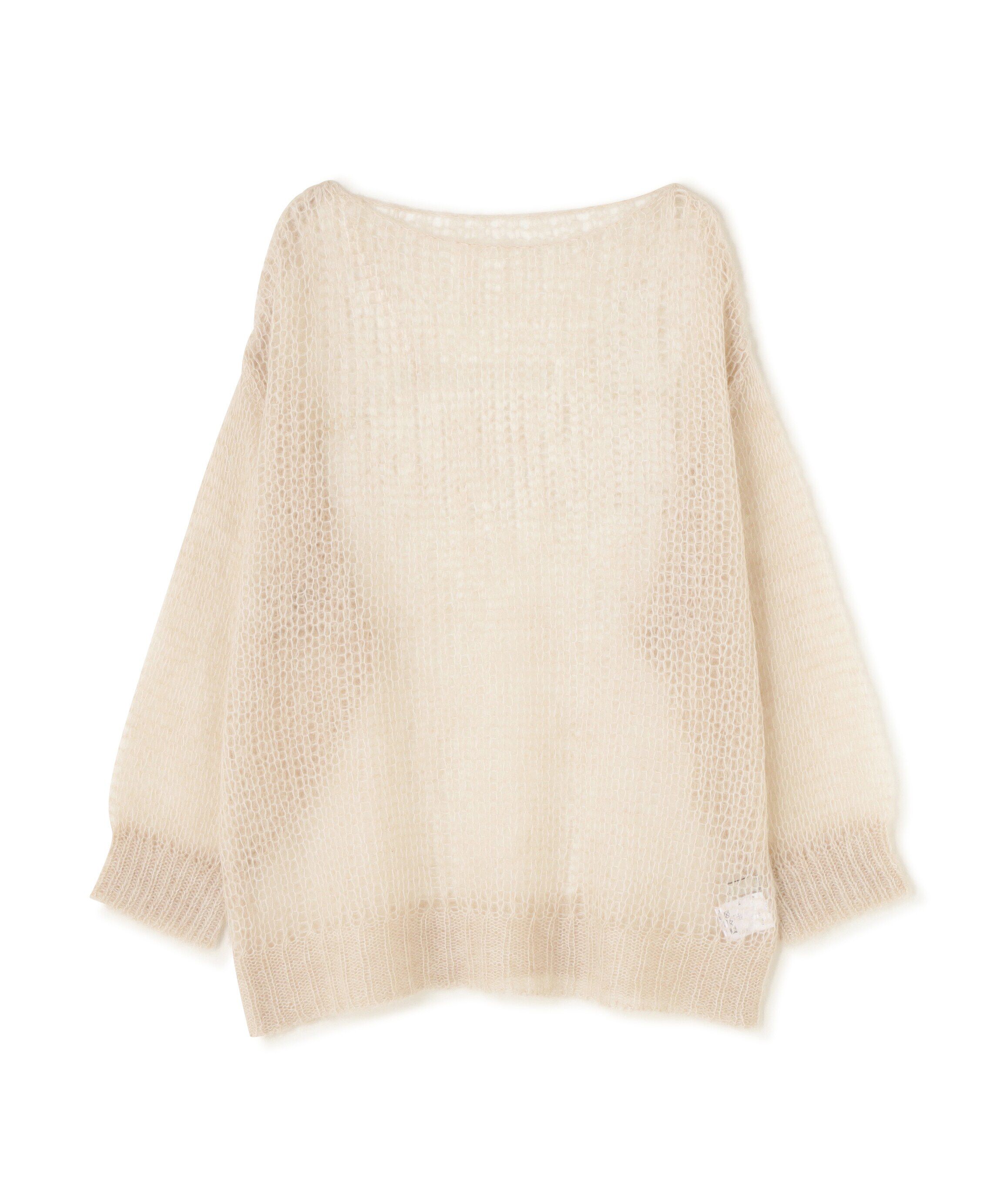  「透かし編みモヘヤ混ニット」|ニット・セーター|