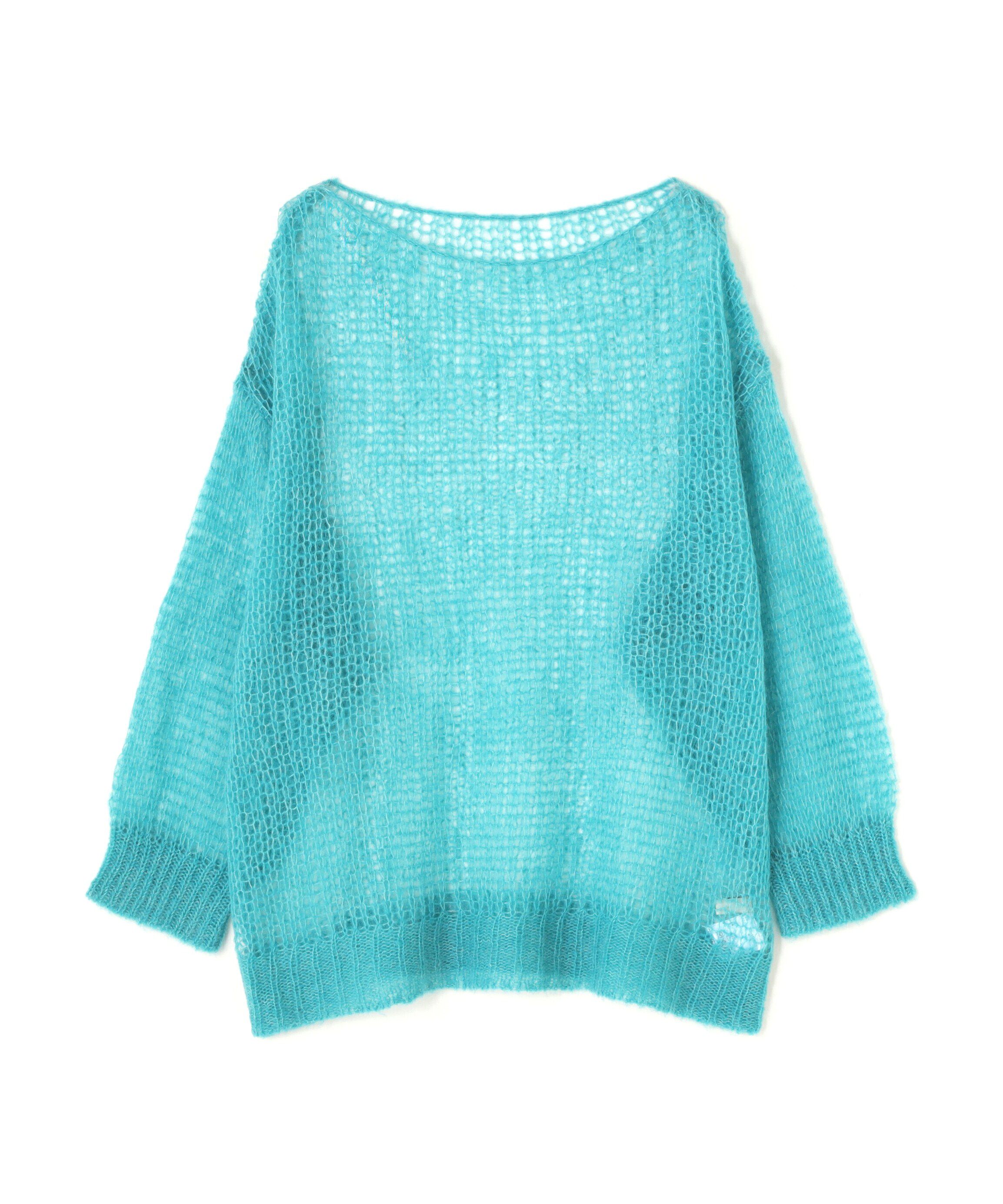  「透かし編みモヘヤ混ニット」|ニット・セーター|