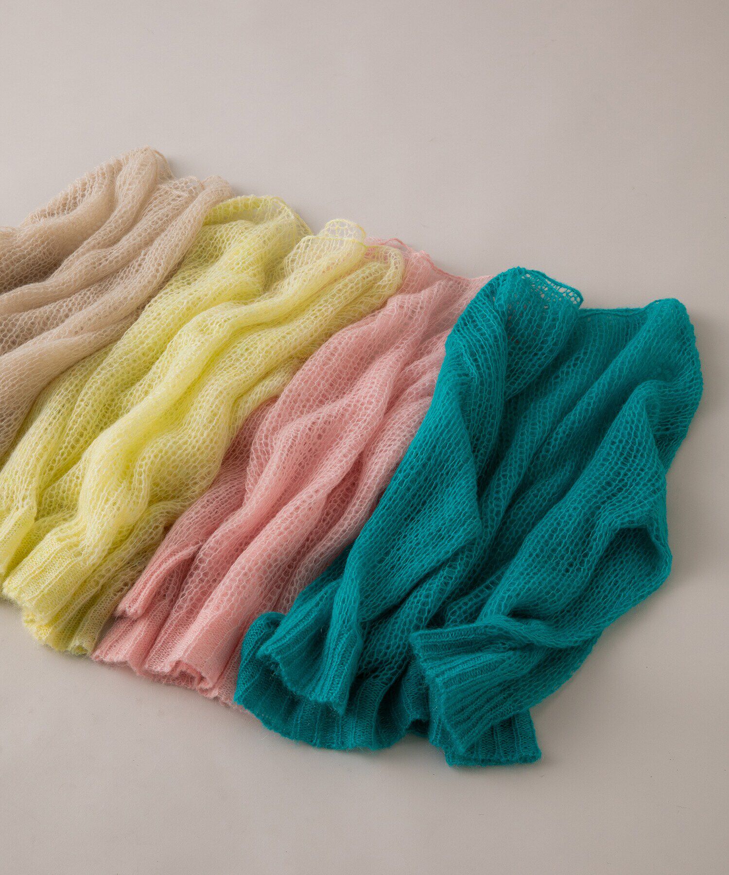  「透かし編みモヘヤ混ニット」|ニット・セーター|