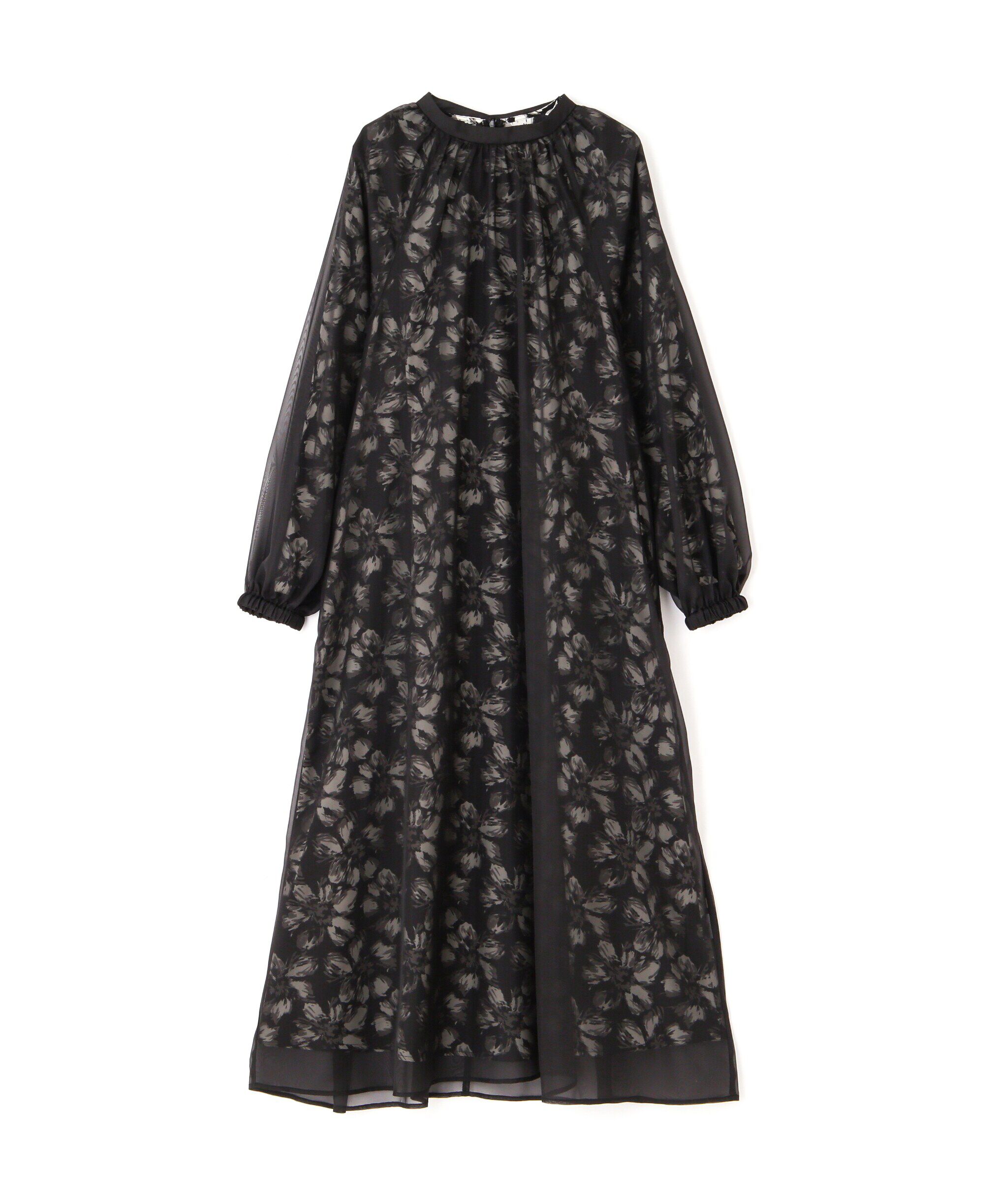  「シアーレイヤードプリントワンピース」|ワンピース|