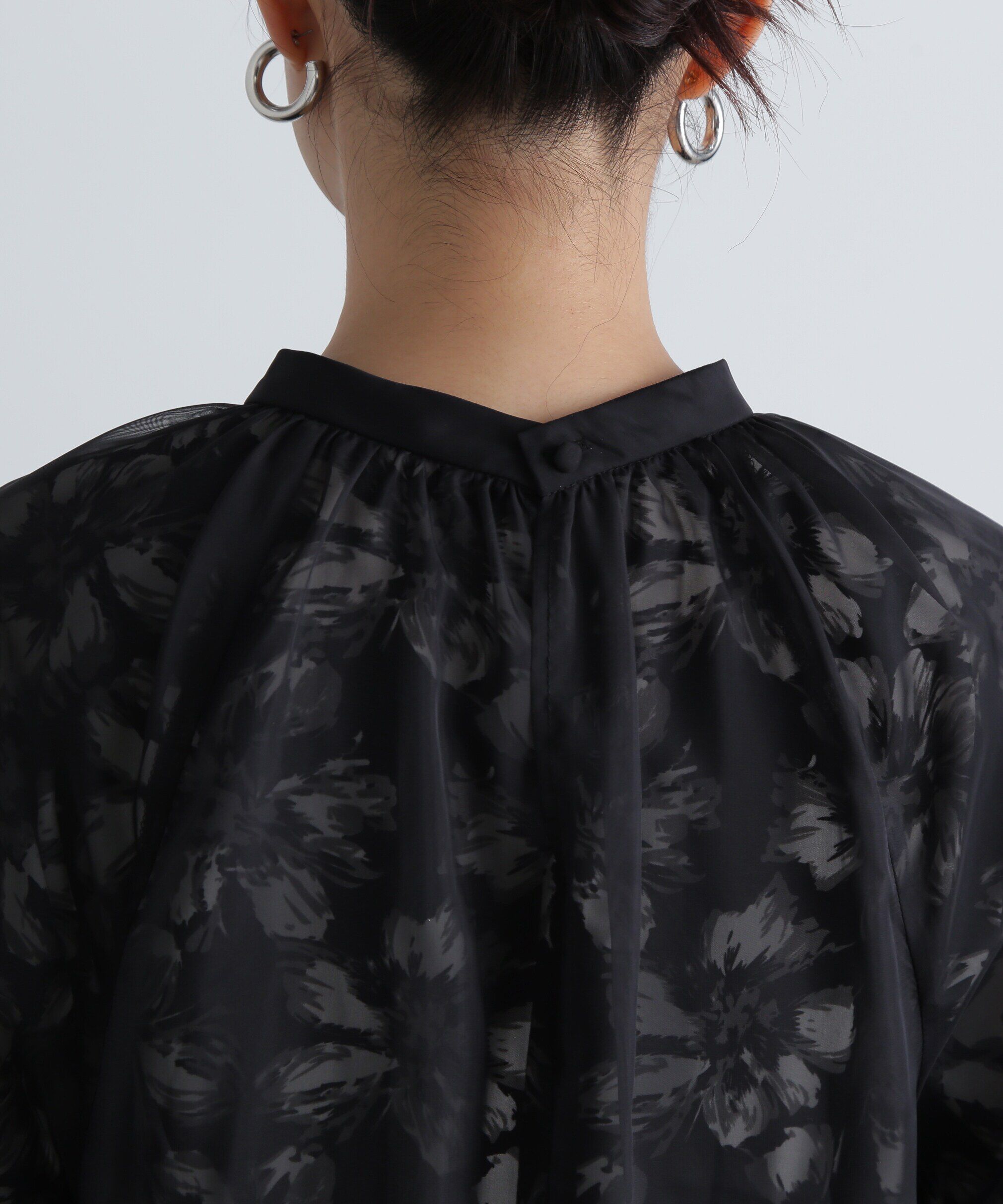  「シアーレイヤードプリントワンピース」|ワンピース|