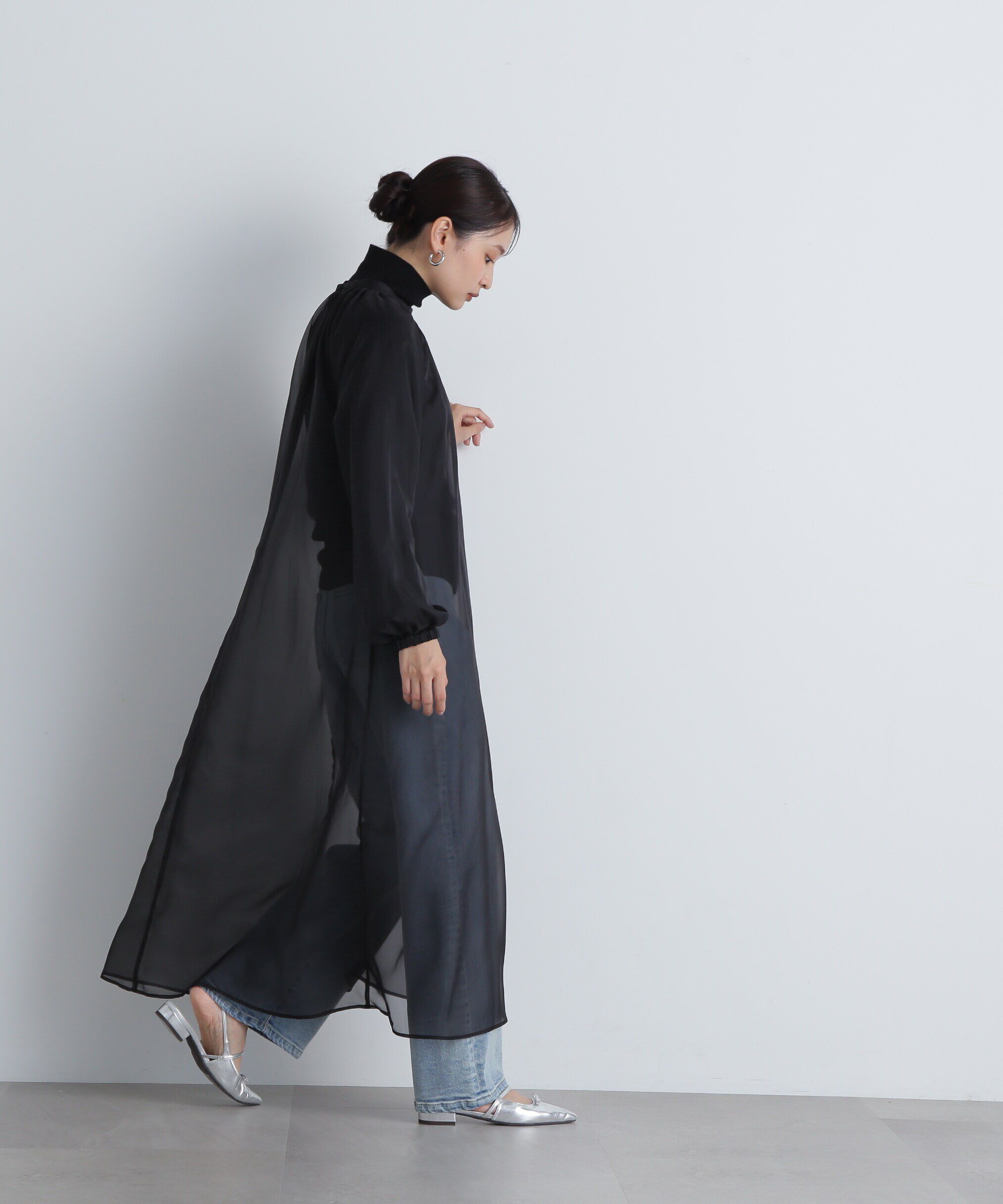  「シアーレイヤードプリントワンピース」|ワンピース|