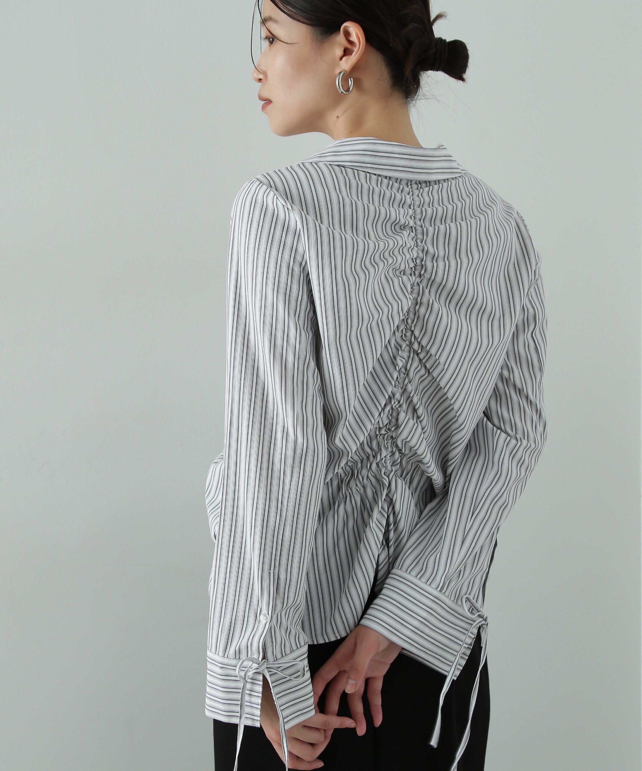  「シャーリングデザインシャツ」|シャツ・ブラウス|