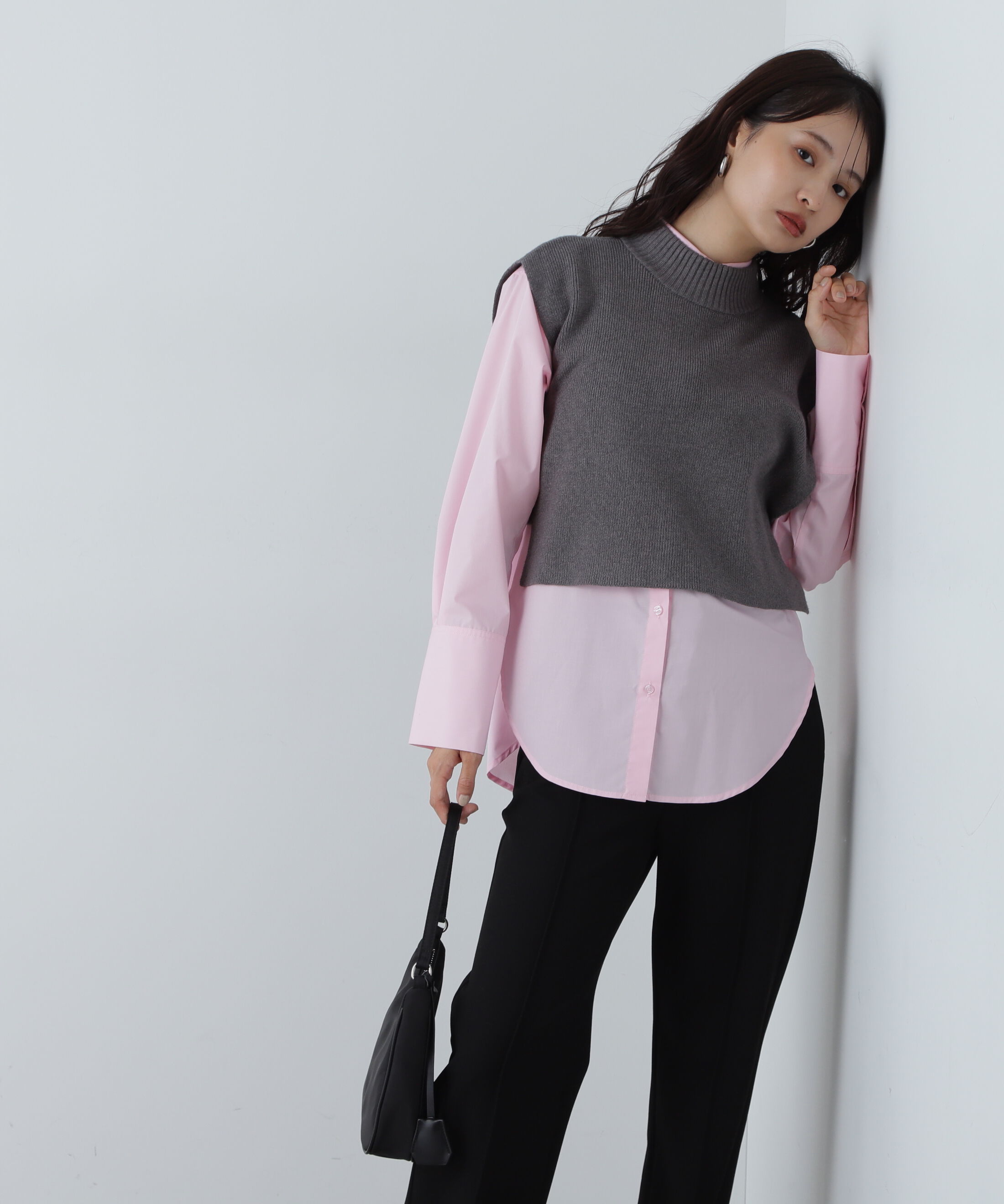  「ドロップショルダーベーシックシャツ」|シャツ・ブラウス|