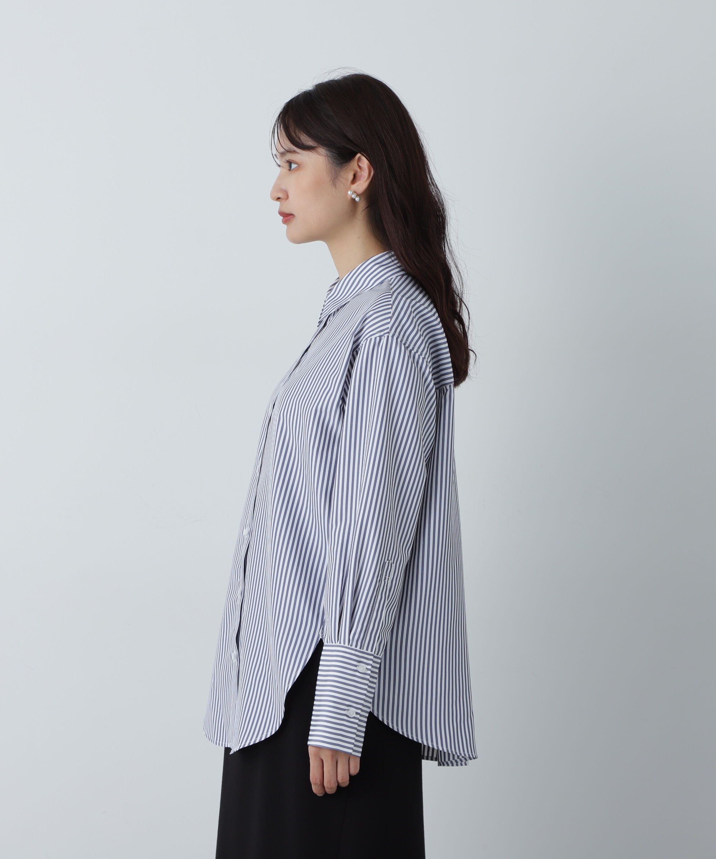  「ドロップショルダーベーシックシャツ」|シャツ・ブラウス|