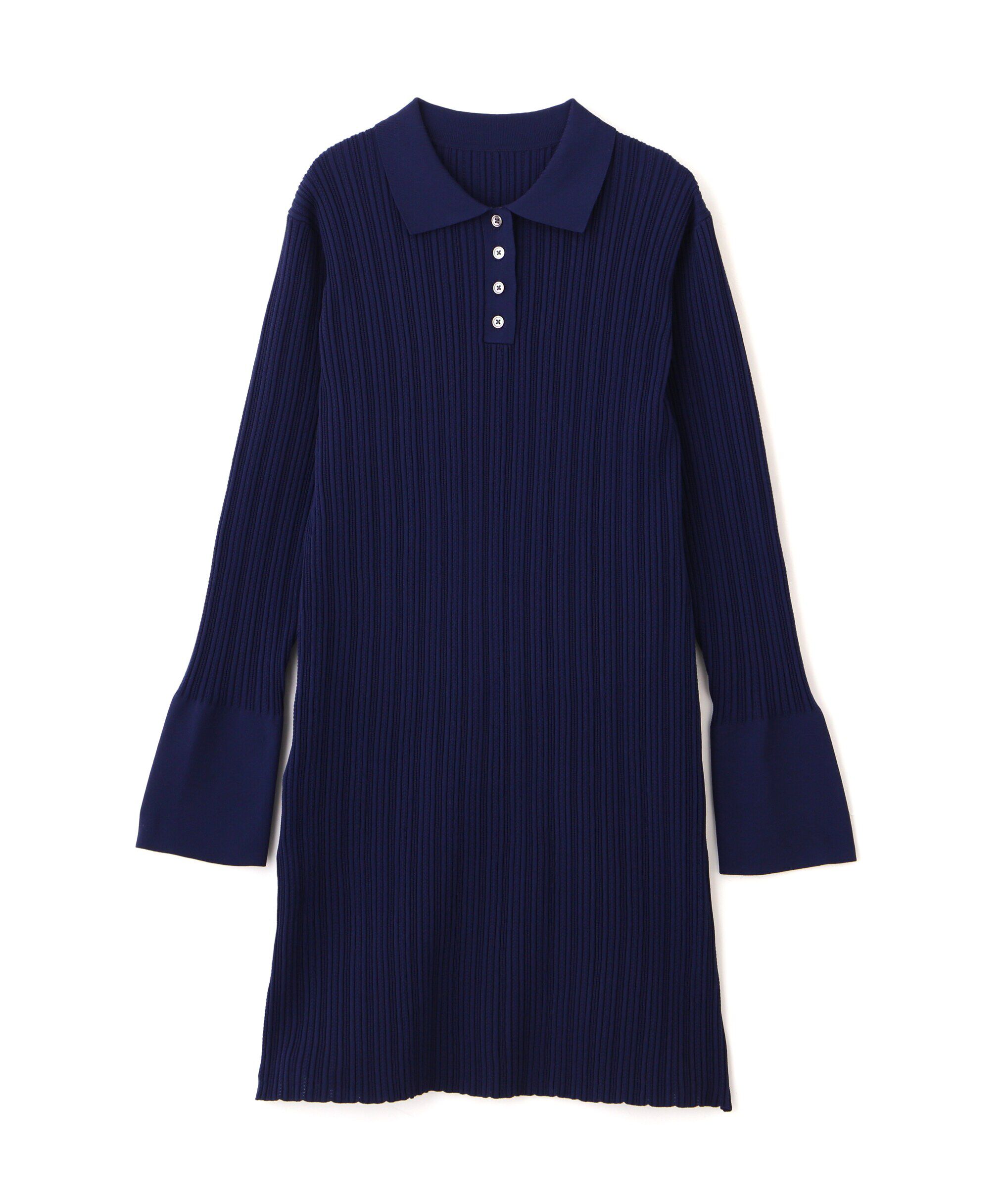  「フレアカフスポロミニワンピース」|ワンピース|